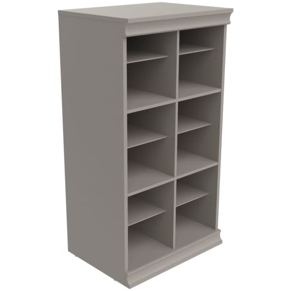 ClosetMaid 21MC-DS Modular Tower 21-1/2"W Multi Compartment Closet Storage System Shelf Unit Smoky Taupe Storage and Organization Closet Organizers