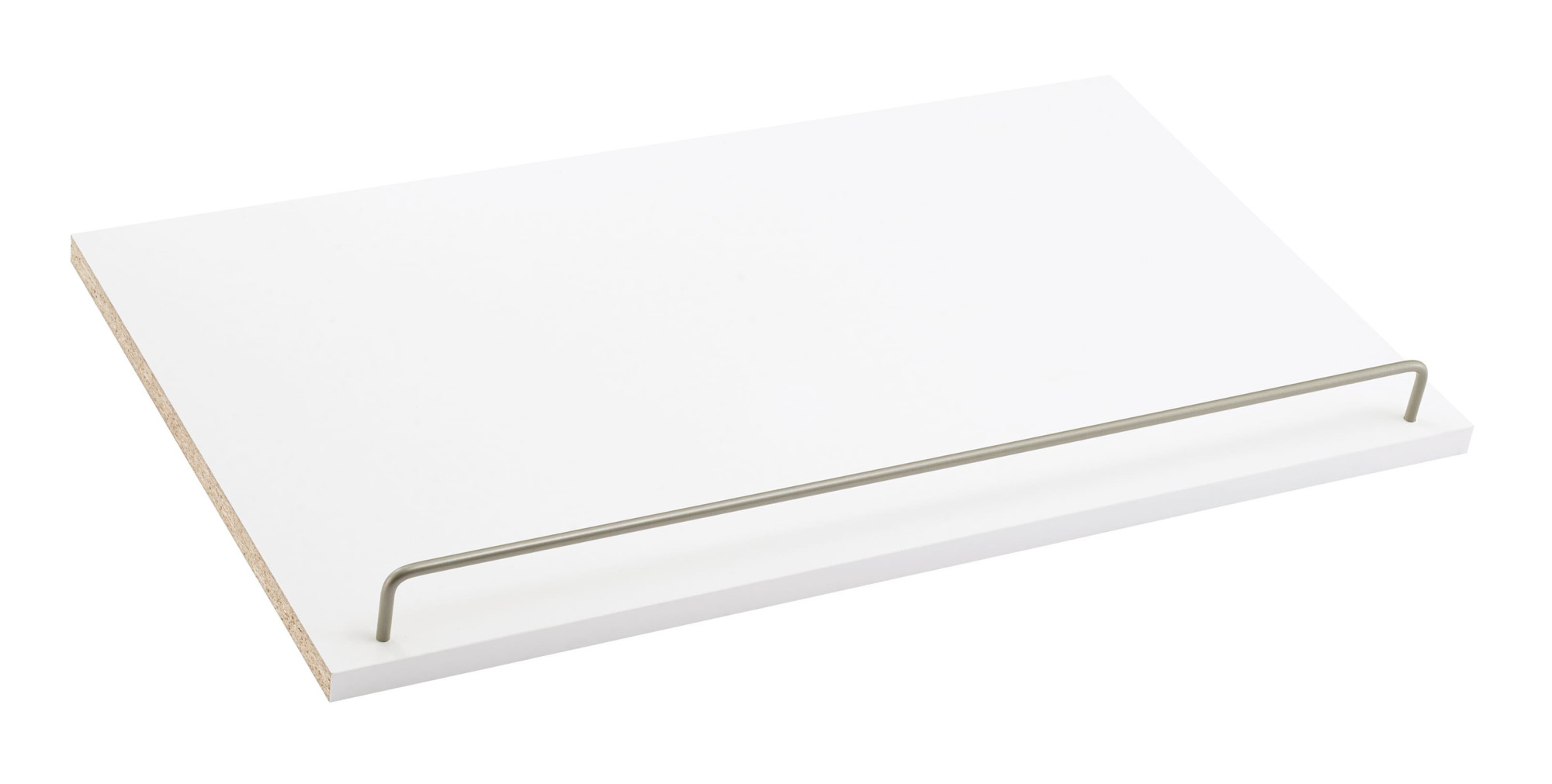 ClosetMaid SS25-AS SuiteSymphony Pack of (2) - 23-3/4"W Angled Shoe Rack Shelf with Wire Fence for 25" Wide Closet System Pure White Storage and