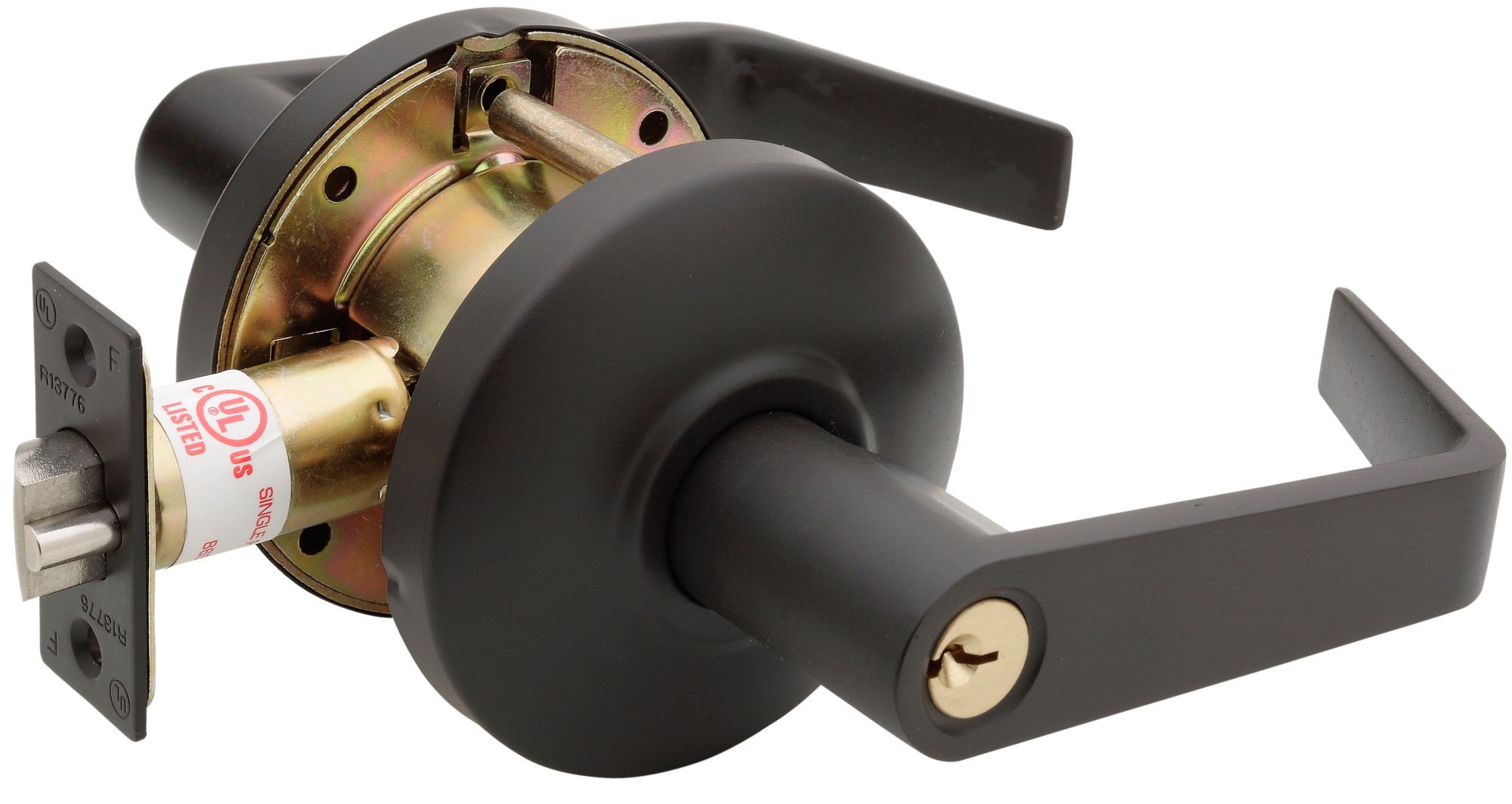 Photos - Door Handle Creek Copper  AL7260 Grade 1 Heavy Duty Keyed Entry Classroom Leverset with the Avery Style Lever Oil Rubbed Bronze Commercia 