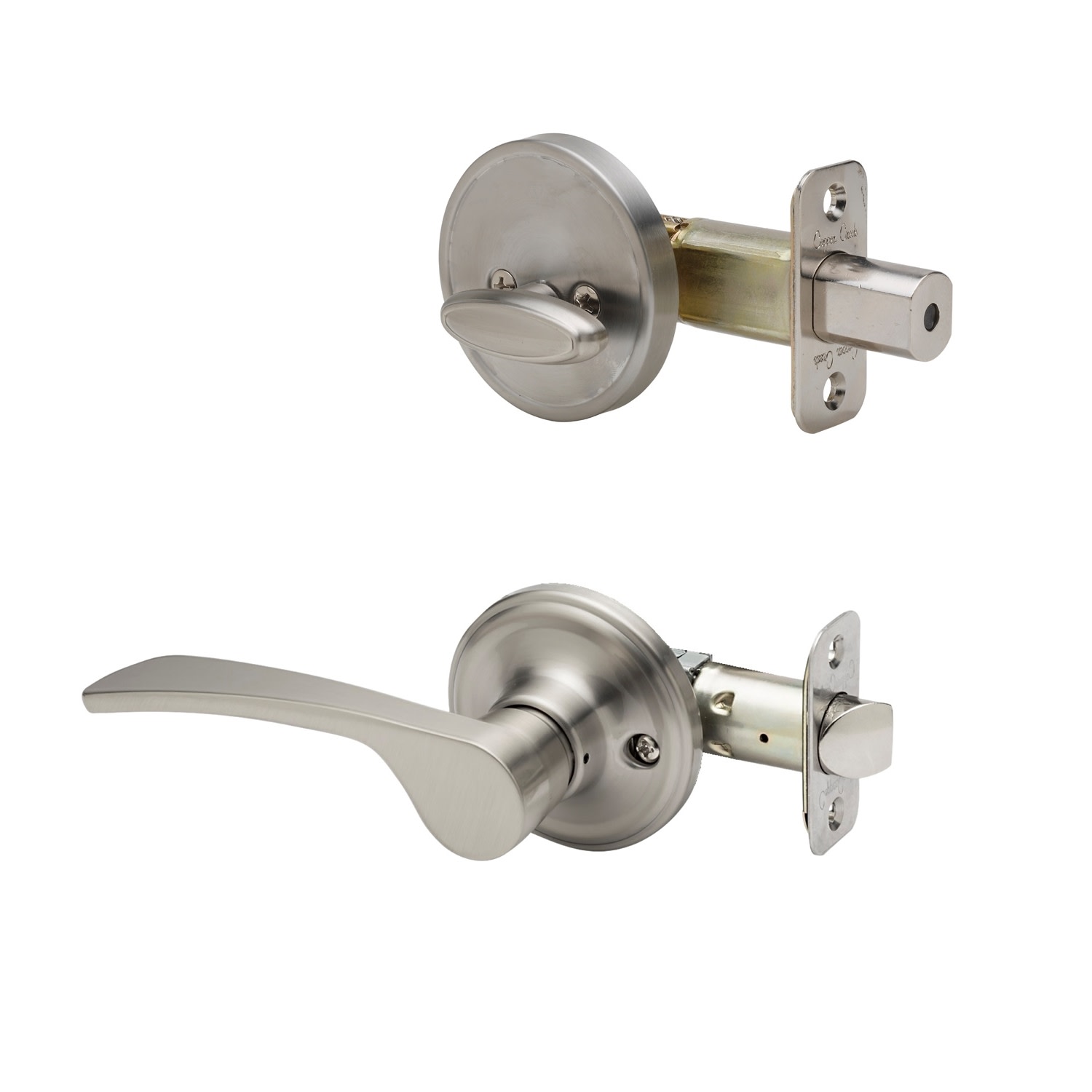 Photos - Door Handle Creek Copper  KL2810-RH Kash Right Handed Sectional Single Cylinder Interior Door Handleset with Interior Thumbturn and Round 