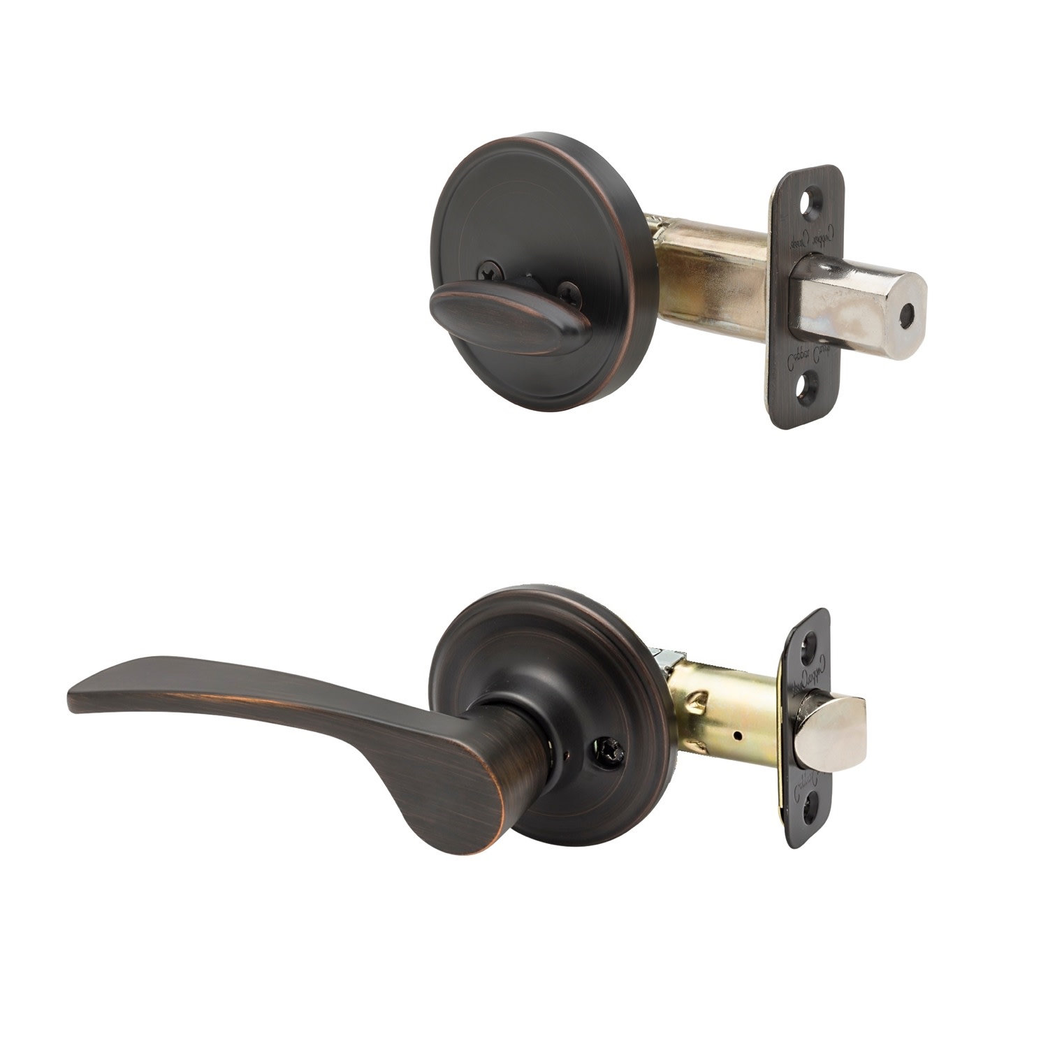 Photos - Door Handle Creek Copper  KL2810-RH Kash Right Handed Sectional Single Cylinder Interior Door Handleset with Interior Thumbturn and Round 