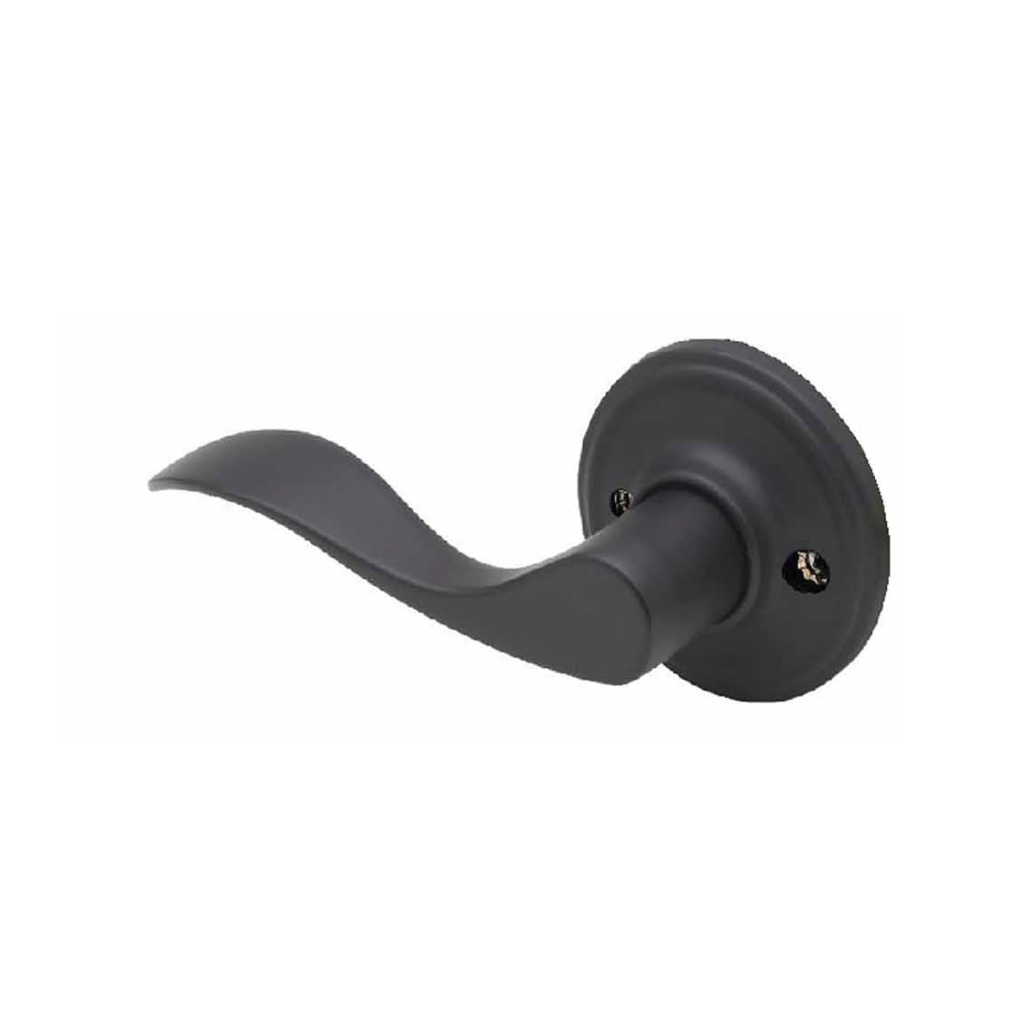 Photos - Door Handle Creek Copper  WL2290-LH Waverlie Left Handed Single Dummy Lever with Round Rose Black Door Hardware Door Levers Dummy Door Le 