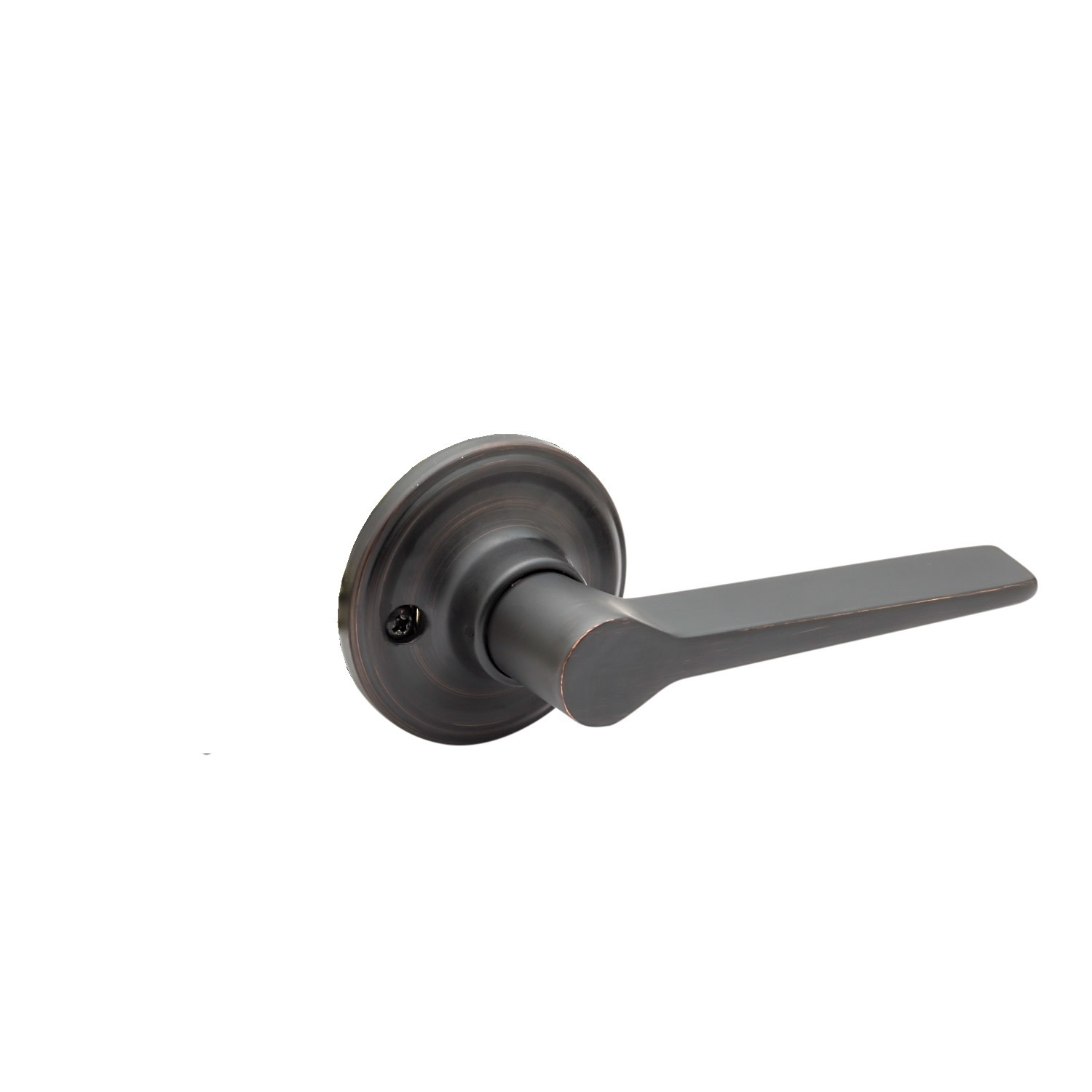 Photos - Door Handle Creek Copper  ZL2290 Zane Left Handed Single Dummy Lever with Round Rose Tuscan Bronze Door Hardware Door Levers Dummy Door L 