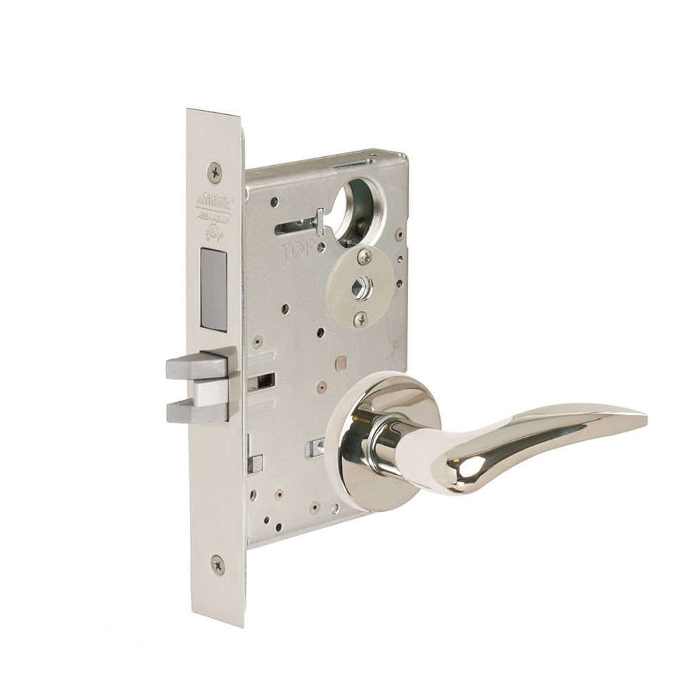 Corbin Russwin ML2020DSAL Fire Rated Grade 1 Left Handed Commercial Privacy Mortise Lever Set with DSA Trim Polished Chrome Door Hardware Mortise