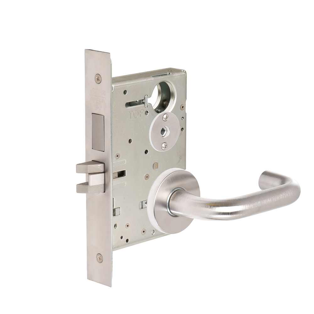 Corbin Russwin ML2020LWA Fire Rated Grade 1 Commercial Privacy Mortise Lever Set with LWA Trim Satin Chrome Door Hardware Mortise Locks Privacy