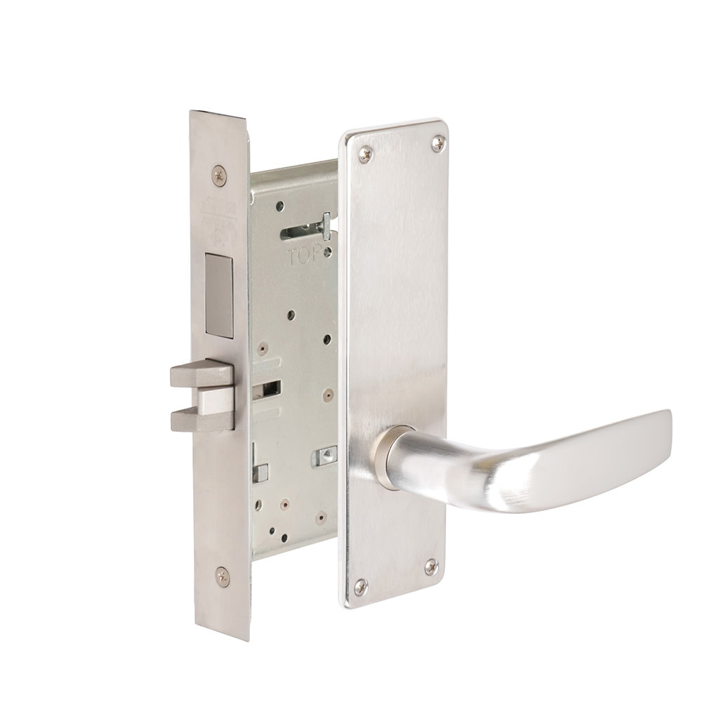 Corbin Russwin ML2030CSN Commercial Fire Rated Panic Proof Grade 1 Privacy Deadbolt Mortise Lever Set with CSN Trim Satin Chrome Door Hardware Mortise