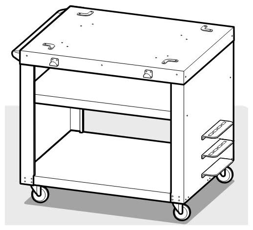 Photos - BBQ Accessory Coyote C1PZCART 46 Inch Wide Pizza Oven Cart with Tool Rack Holder and Heavy Duty Casters Stainless Steel Outdoor Cooking Ac