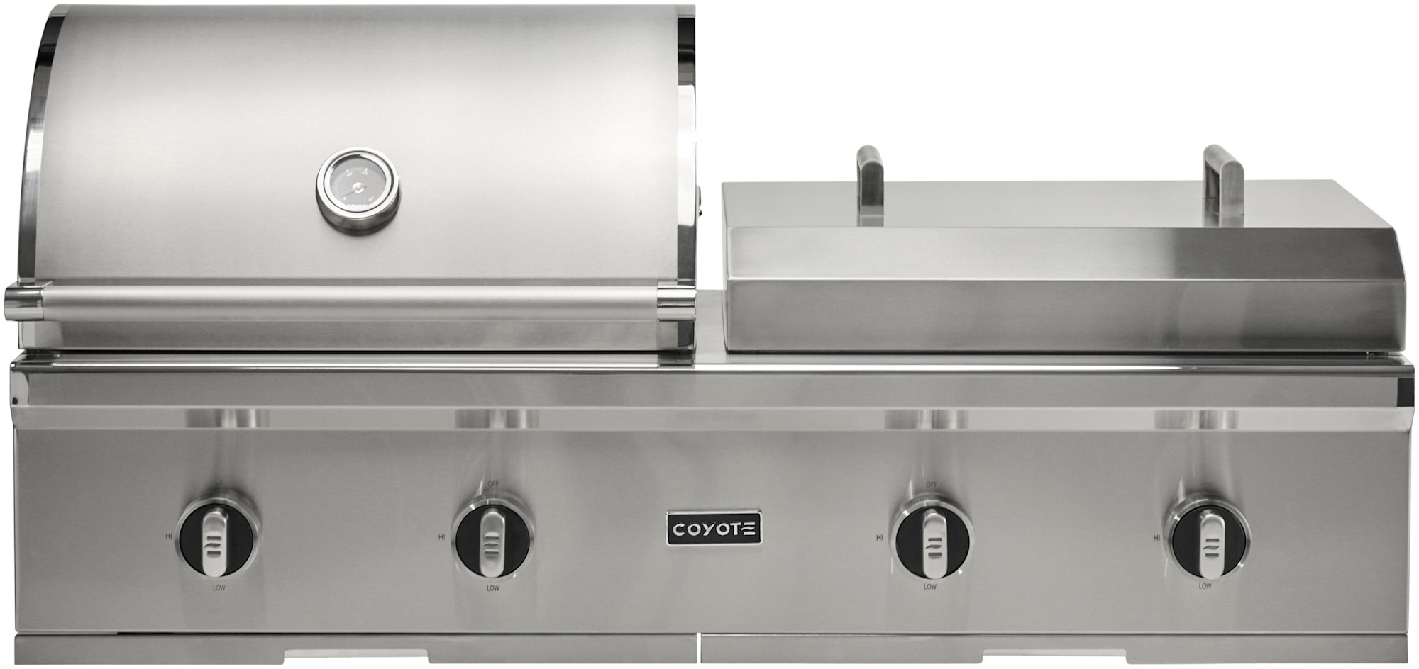 Photos - BBQ / Grill Coyote C3CO50LP 40000 BTU 50 Inch Wide Liquid Propane Built-In Grill with Knob Controls and Temperature Gauge Stainless Stee 