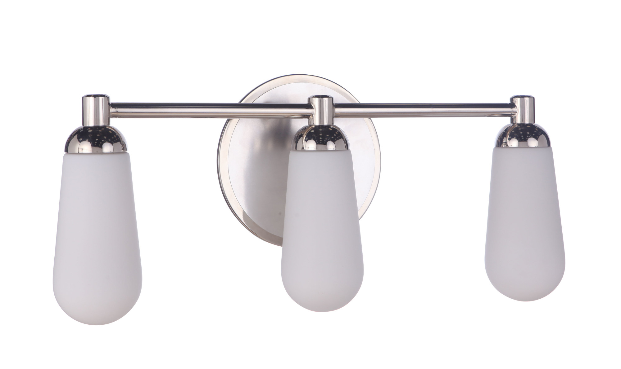 Photos - Chandelier / Lamp Craftmade 131223 Riggs 3 Light 22" Wide Vanity Light Brushed Polished Nickel / Polished Nickel Indoor Lighting Bathroom Fixt