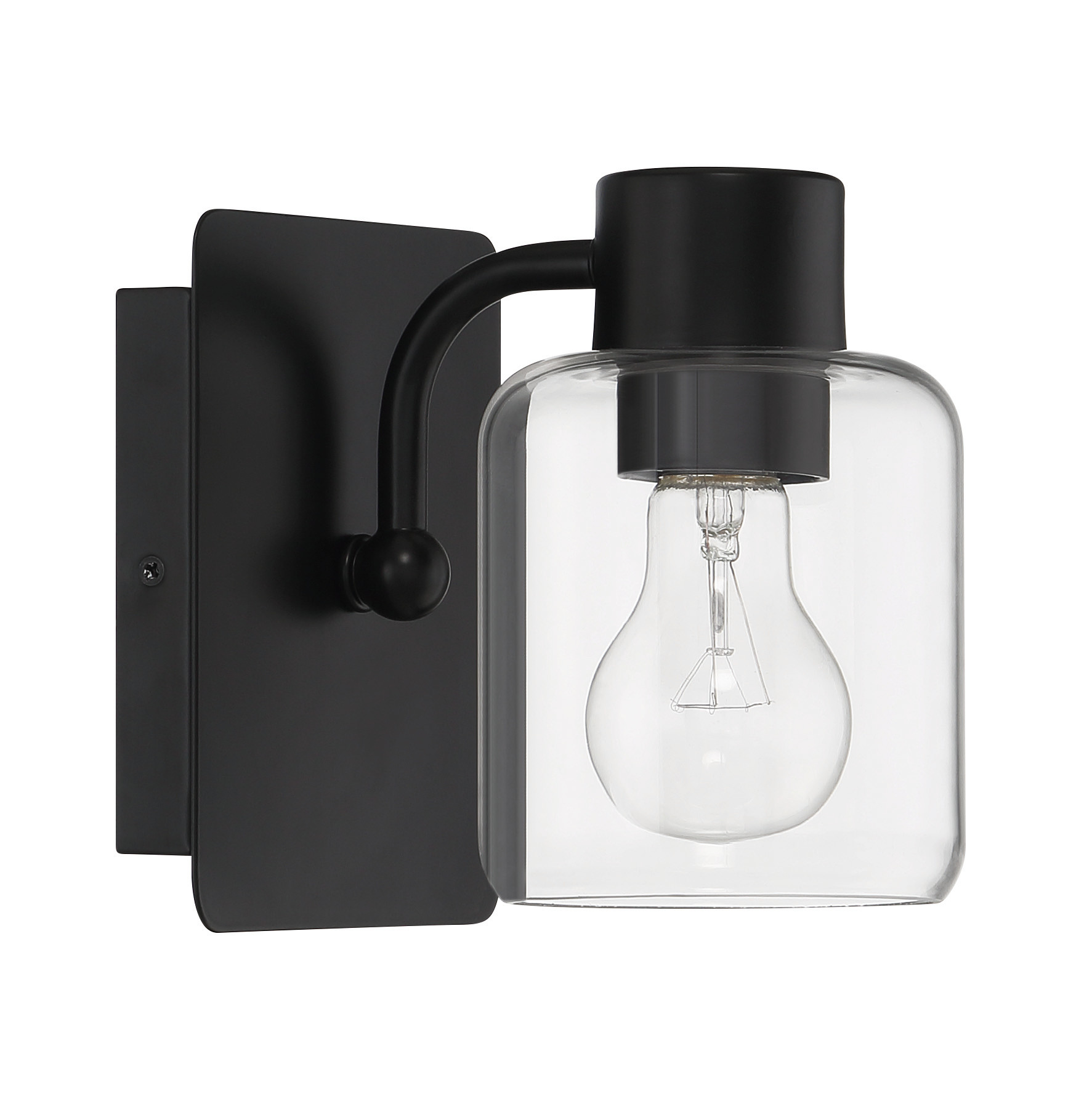 Photos - Chandelier / Lamp Craftmade 177051 Rori 7" Tall Wall Sconce Flat Black Indoor Lighting Wall Sconces 17705FB1