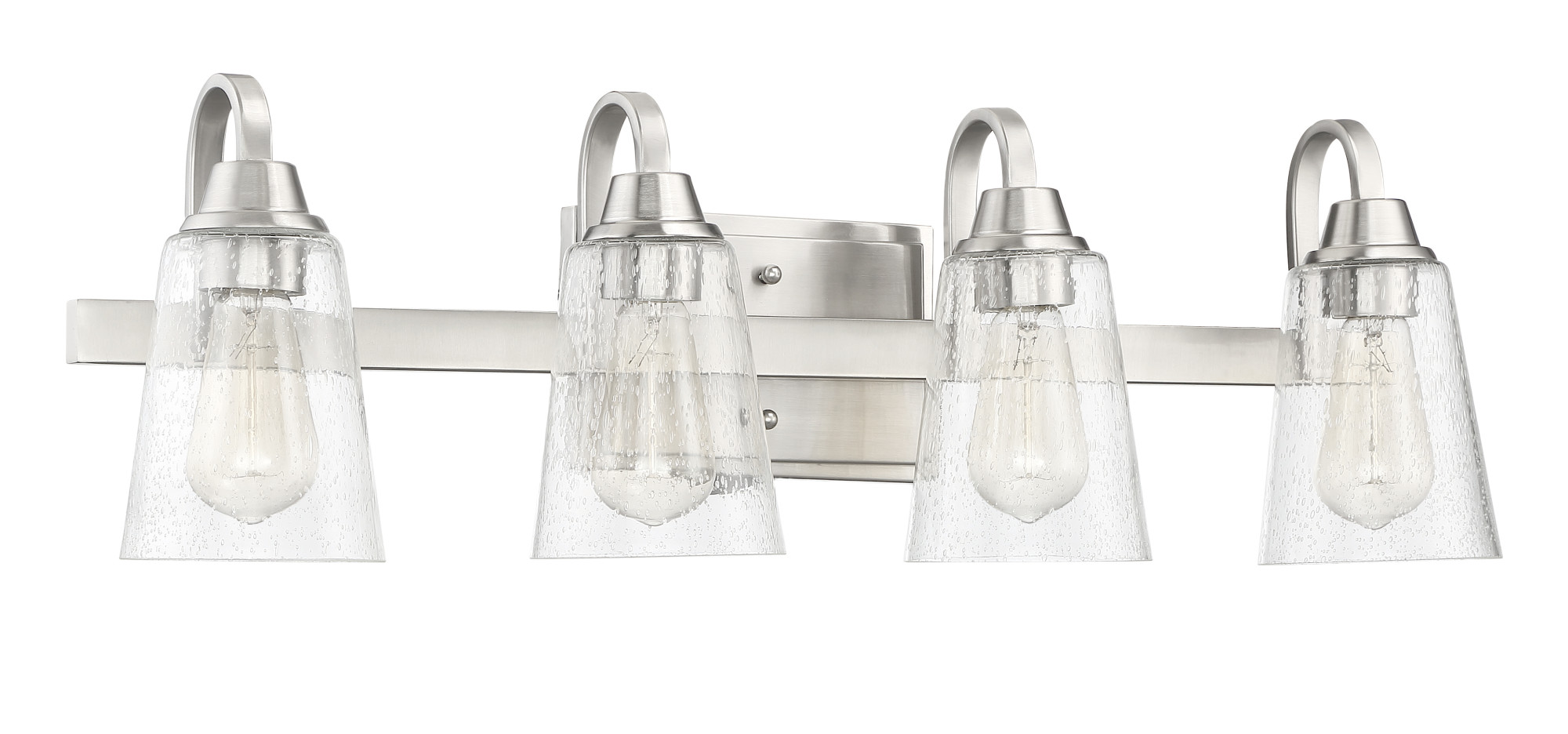Photos - Chandelier / Lamp Wide Craftmade 41904-CS Grace 4 Light 28"  Bathroom Vanity Light Brushed Polished Nickel Indoor Lighting Bathroom Fixtures Va 