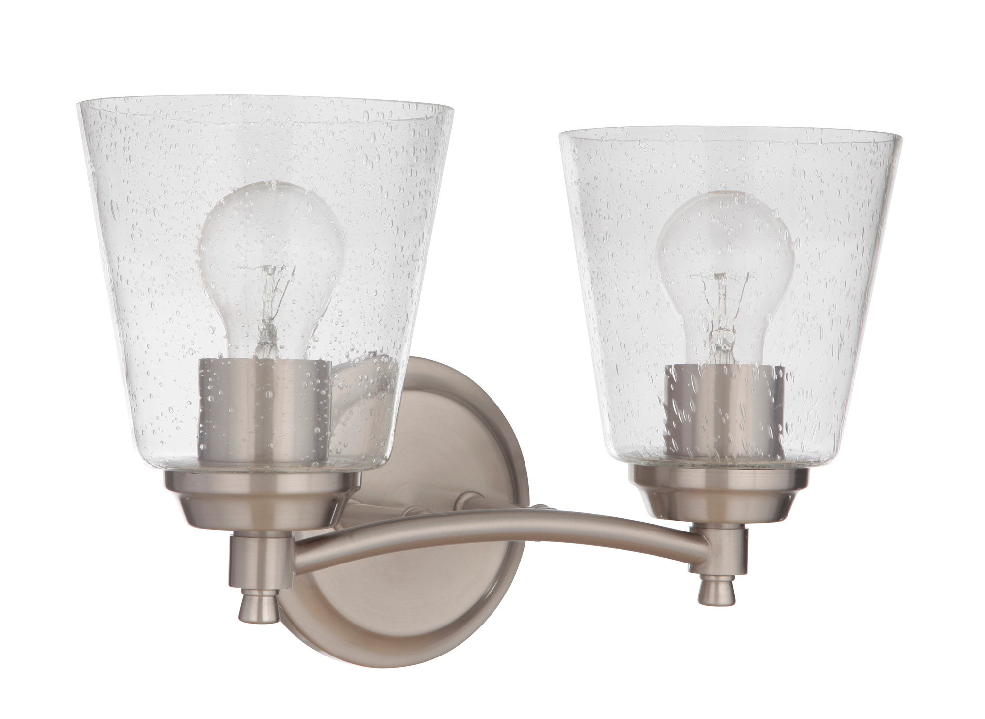 Photos - Chandelier / Lamp Wide Craftmade 50202 Tyler 2 Light 14"  Vanity Light Brushed Polished Nickel Indoor Lighting Bathroom Fixtures Vanity Light 5 