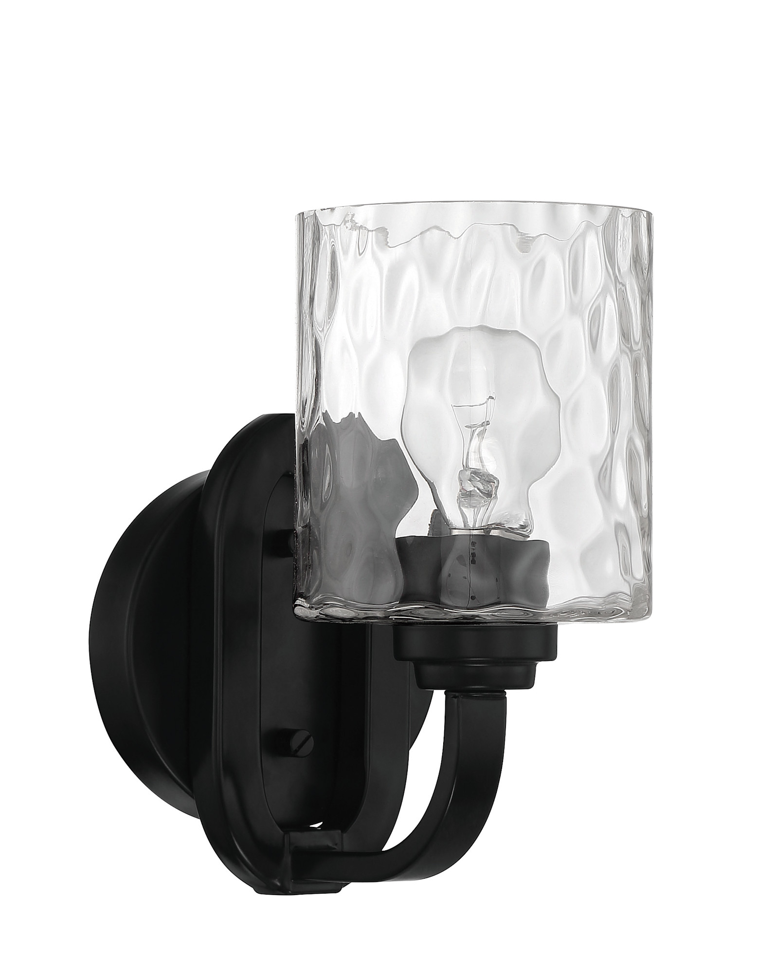 Photos - Chandelier / Lamp Craftmade 54261 Collins 9" Tall Wall Sconce Flat Black Indoor Lighting Wall Sconces 54261-FB