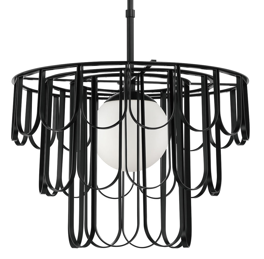 Photos - Chandelier / Lamp Craftmade 54992 Melody 24" Wide Pendant Flat Black Indoor Lighting Pendants 54992-FB