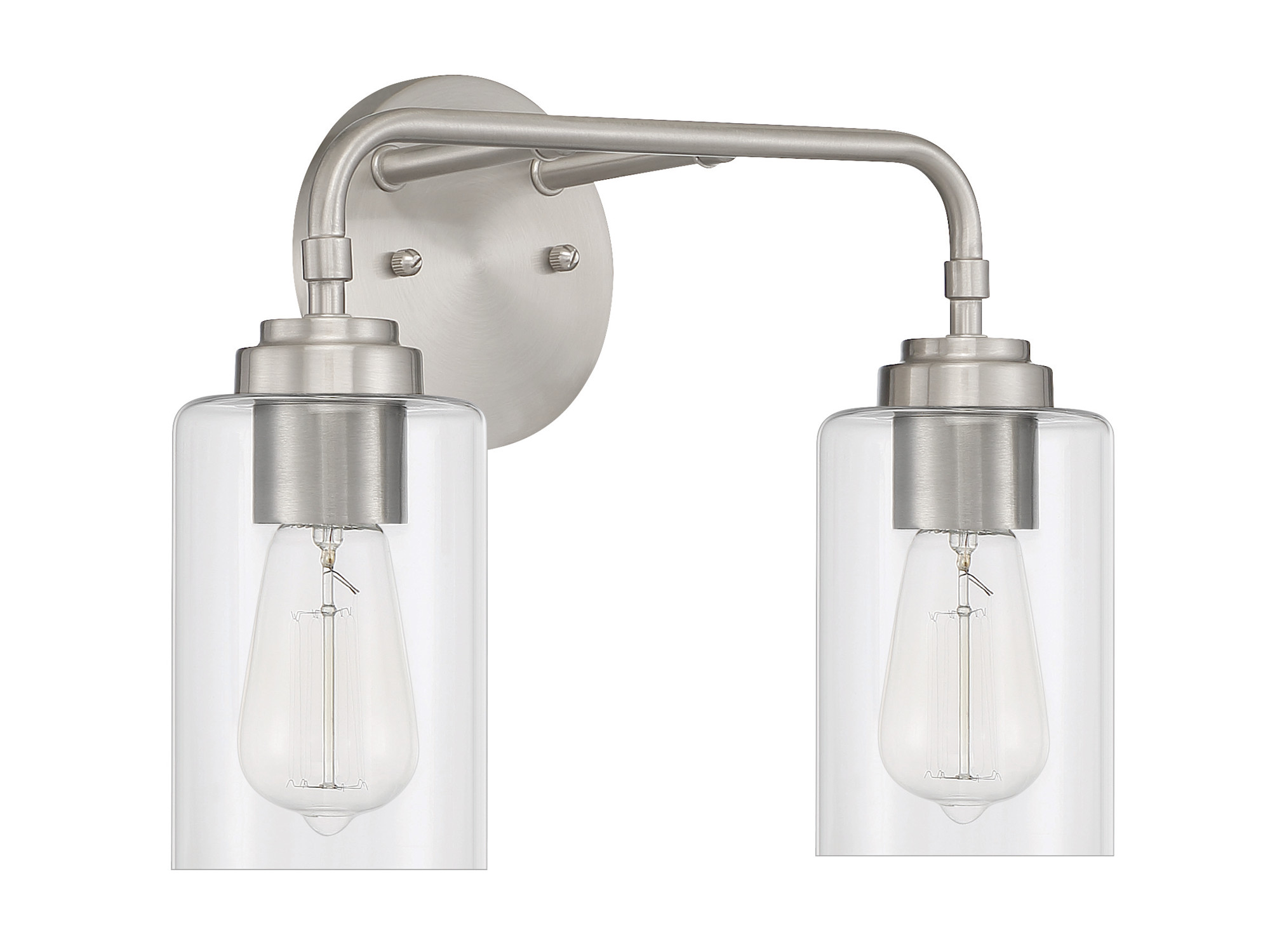 Photos - Chandelier / Lamp Craftmade 56002 Stowe 2 Light 15" Wide Vanity Light Brushed Polished Nickel Indoor Lighting Bathroom Fixtures Vanity Light 5