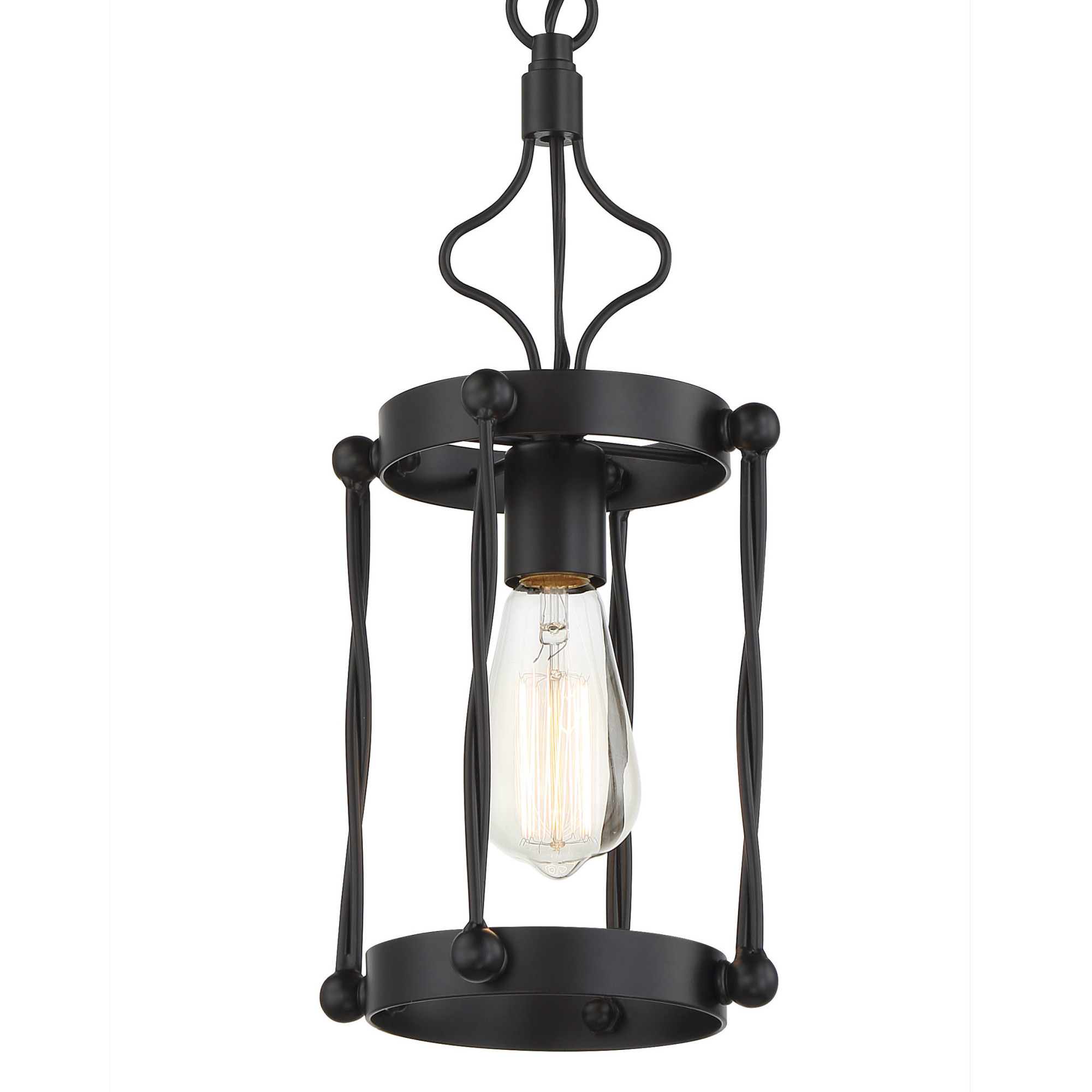 Photos - Chandelier / Lamp Craftmade 57091 Jolenne 7" Wide Mini Pendant Flat Black Indoor Lighting Pendants 57091-FB