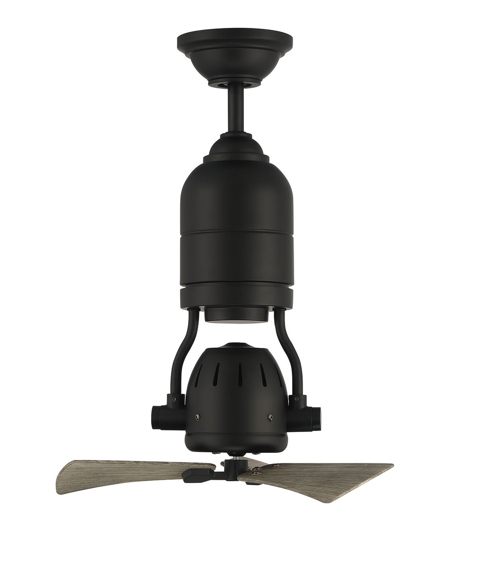 Photos - Fan UNO Craftmade BW3183 Bellows  18" 3 Blade Indoor Ceiling  Flat Black s Ceiling s Indoor Ceiling s BW318FB3 