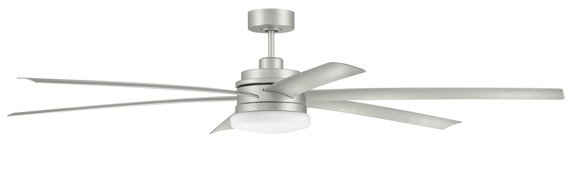 Photos - Fan Craftmade CLZ726 Chilz 72" 6 Blade Indoor Smart LED Ceiling  Painted Nickel s Ceiling s Indoor Ceiling s CLZ72PN