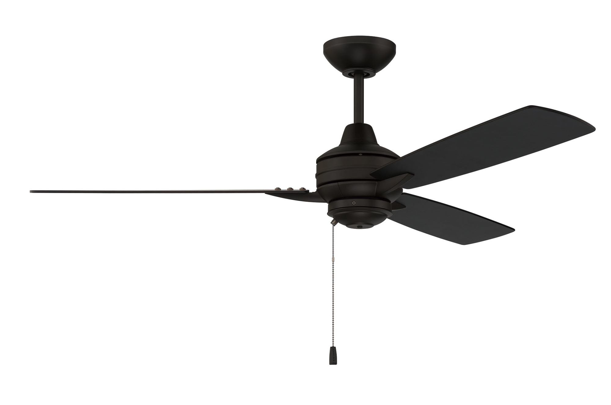 Photos - Fan Motorola Craftmade MOT523 Moto 52" 3 Blade Indoor Ceiling  Flat Black s Ceiling s Indoor Ceiling s MOT52FB3 