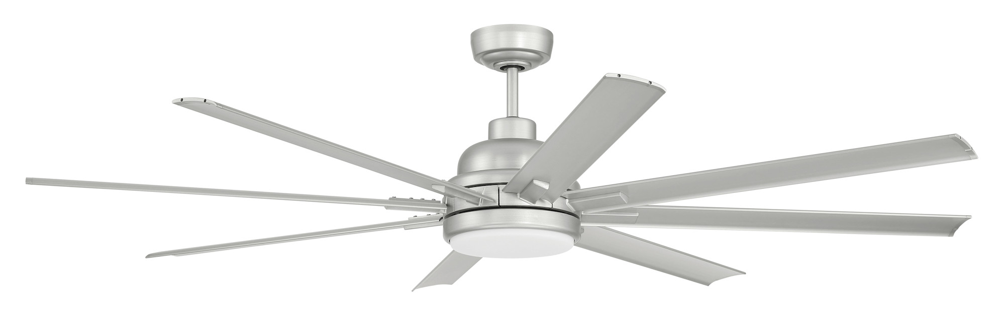 Photos - Fan Craftmade RSH658 Rush 65" 8 Blade Indoor / Outdoor Smart LED Ceiling Painted Nickel s Ceiling s Outdoor Ceiling Fa
