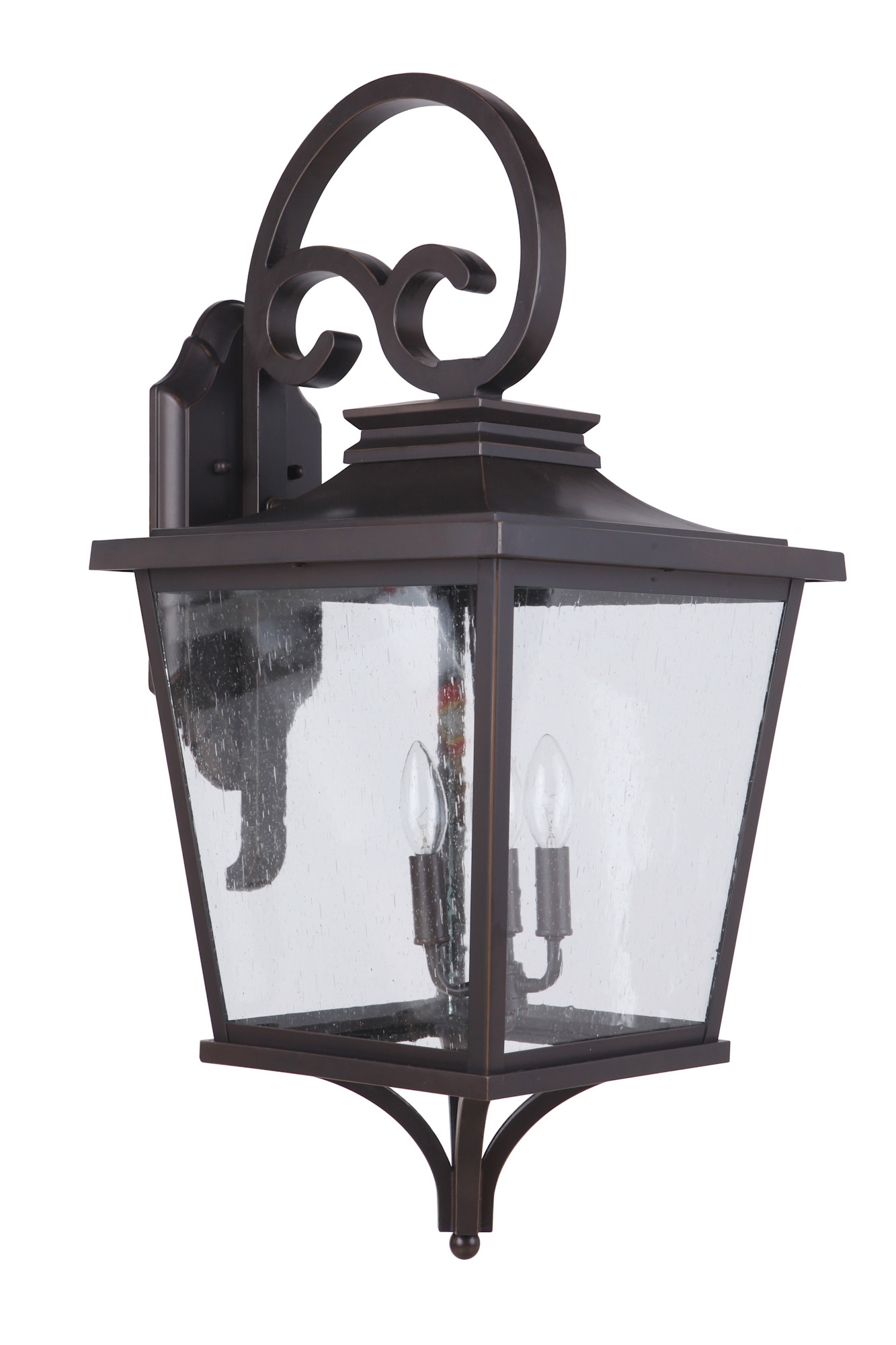 Photos - Floodlight / Street Light Craftmade ZA2934 Tillman 3 Light 31" Tall Outdoor Wall Sconce Dark Bronze Gilded Outdoor Lighting Wall Sconces ZA2934-DBG
