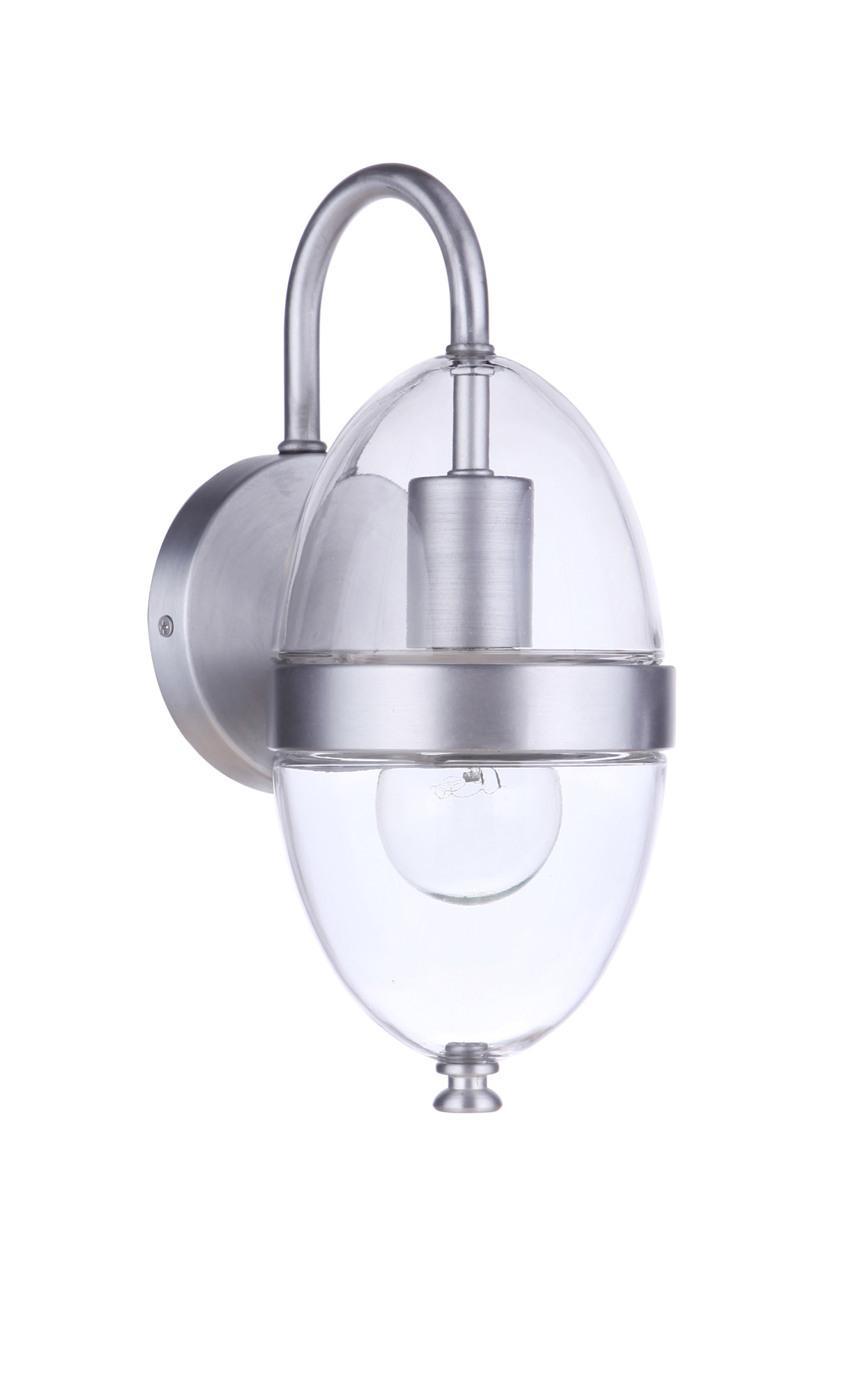 Photos - Floodlight / Street Light Craftmade ZA3504 Sivo 12" Tall Outdoor Wall Sconce Satin Aluminum Outdoor Lighting Wall Sconces ZA3504-SA