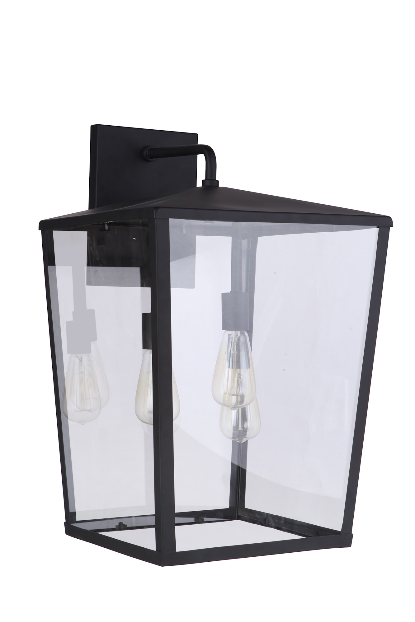 Photos - Floodlight / Street Light Clear Craftmade ZA4644 Olsen 3 Light 25" Tall Outdoor Wall Sconce Midnight Outdoor Lighting Wall Sconces ZA4644-MN 