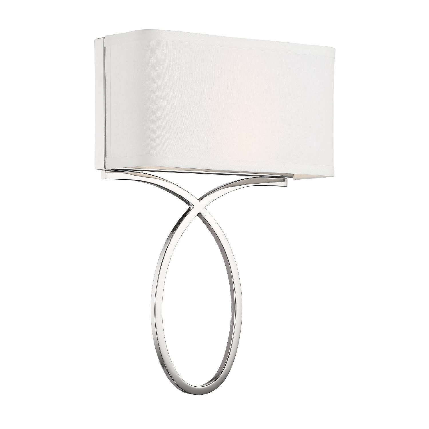 Photos - Chandelier / Lamp NICKEL Crystorama Lighting Group BRK-A3702 Brinkley 2 Light 15" Tall Wall Sconce Polished  Indoor Lighting Wall Sconces BRK-A 