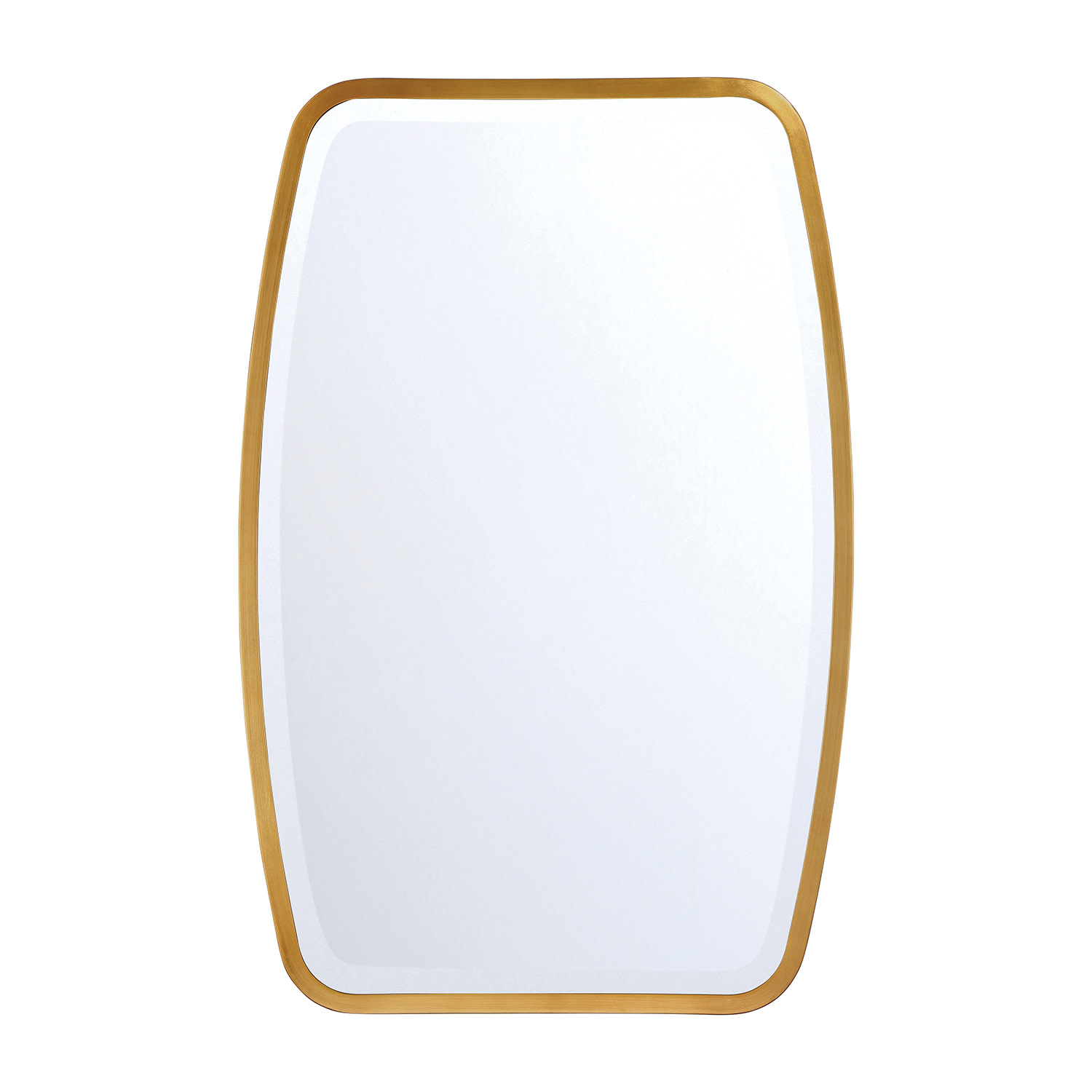Photos - Wall Mirror Steel Crystorama Lighting Group LIN-M400 Lindee 24"W x 36"H Rectangular Beveled  Framed Accent Mirror Antique Gold Home Decor 