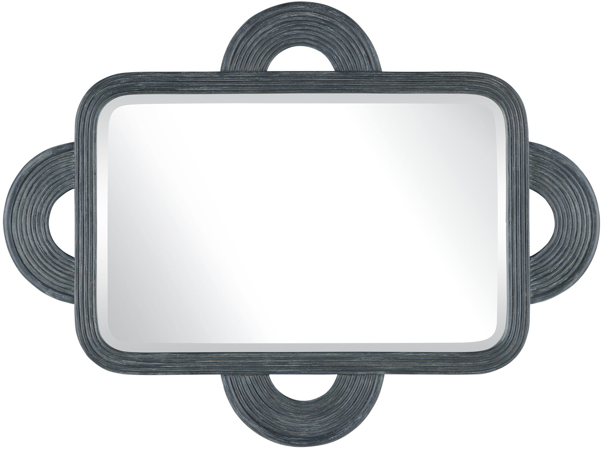 Photos - Wall Mirror A&D Currey and Company 1000-0126 Santos 35-1/4" W x 47-1/4" H Rectangular Framed Accent Mirror Vintage Navy Home Decor Mirrors A 