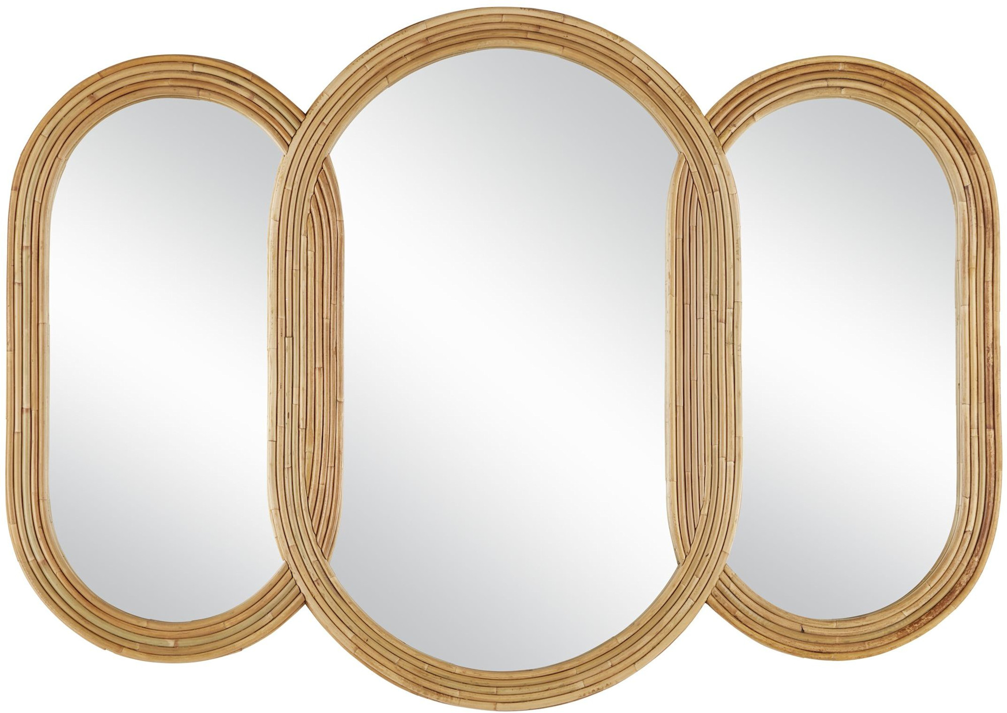 Photos - Wall Mirror Currey and Company 1000-0128 Triboa 50-1/4" W x 36" H Oval Framed Accent Mirror Arurog / Khaki Home Decor Mirrors Accent Mir
