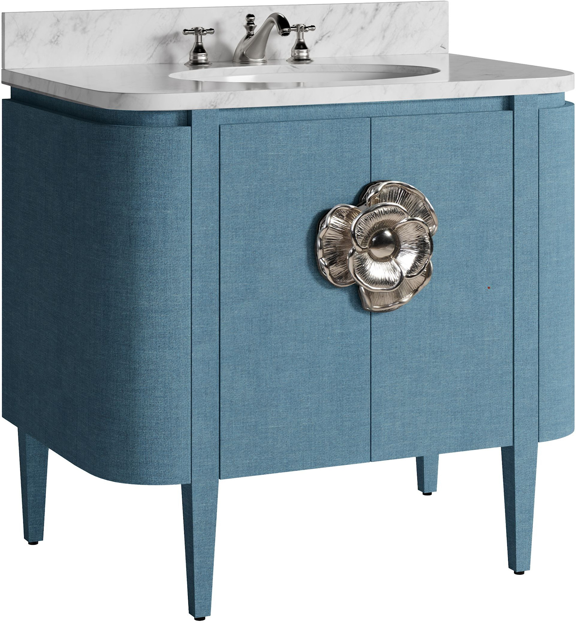 Photos - Washbasin cabinet A&D Currey and Company 3800-0015 Briallen 36" Free Standing Single Basin Vanity Set with Cabinet and Marble Vanity Top Laquered 
