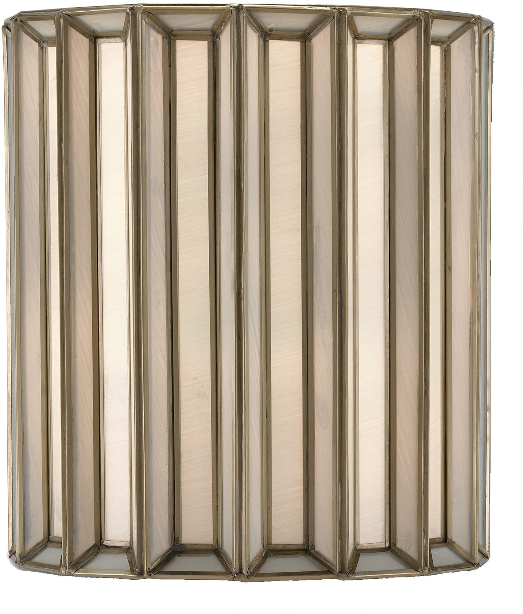 Photos - Chandelier / Lamp Currey and Company 5000-0175 Daze 12" Tall Wall Sconce with Glass Shade Antique Brass / White Indoor Lighting Wall Sconces