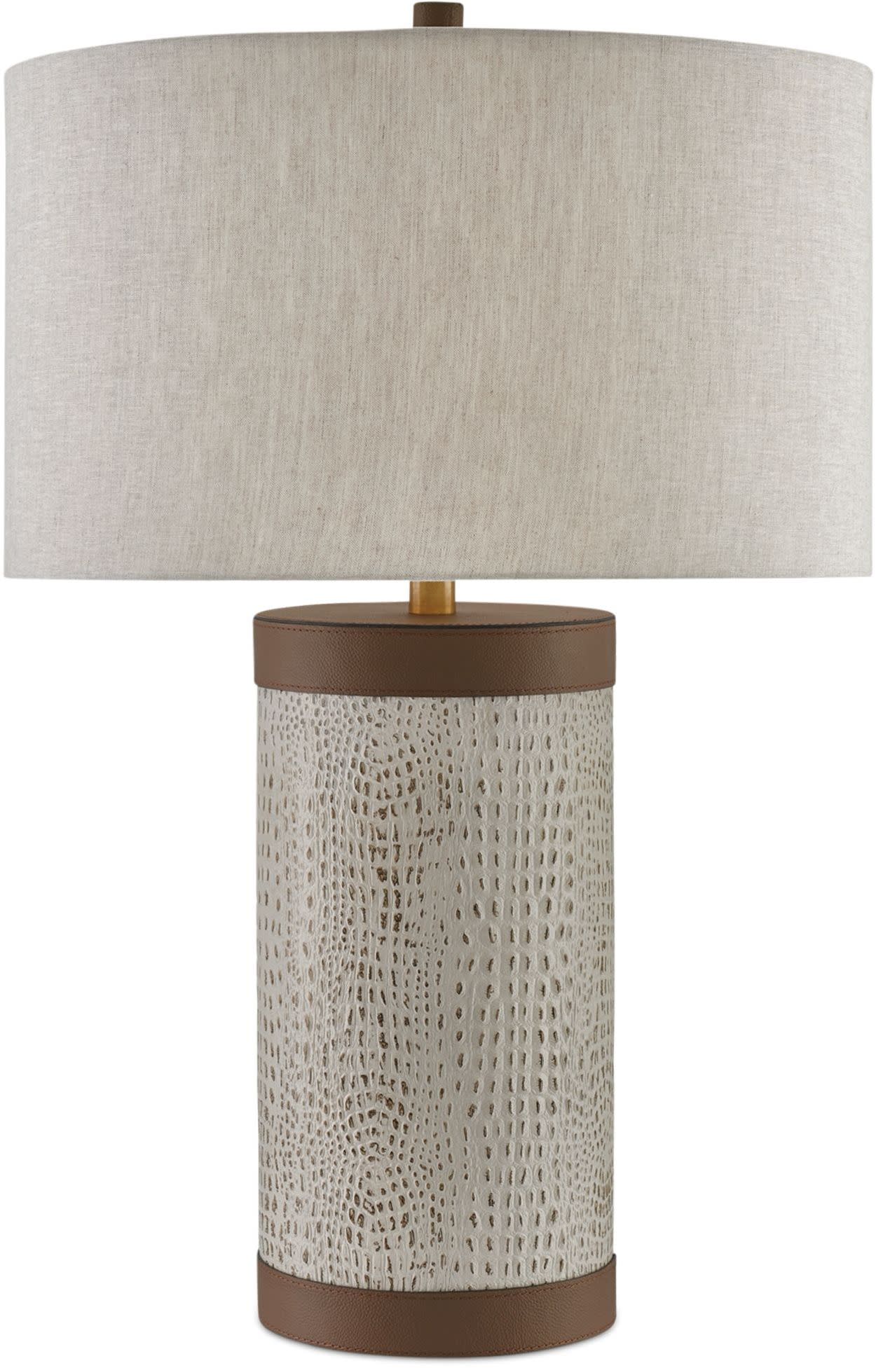 Photos - Desk Lamp Accent Currey and Company 6000-0038 Baptiste 30" Tall  Buffet Table Lamp Ivory and Brushed Brass Lamps Table Lamps  Lam 