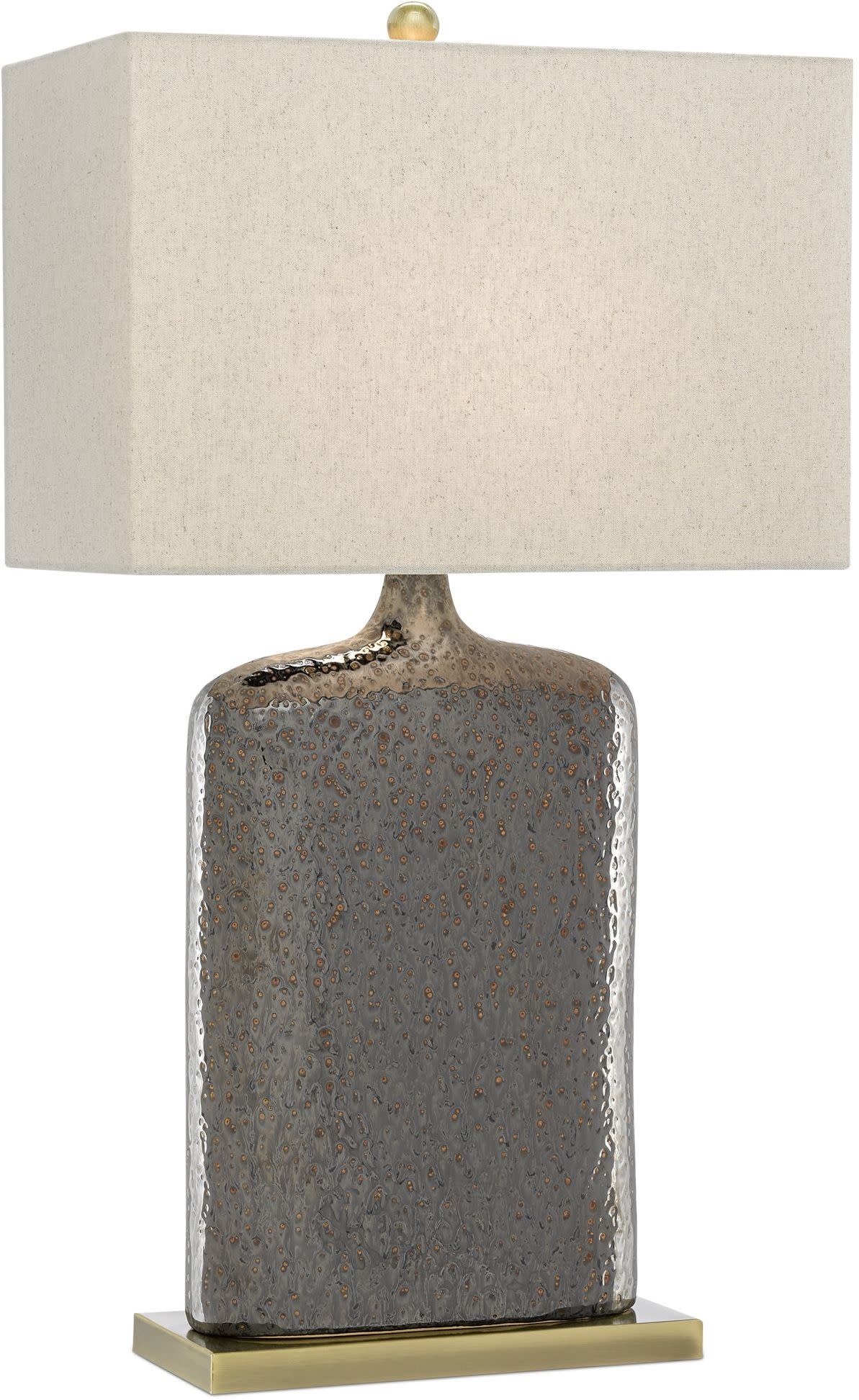 Photos - Desk Lamp Bronze Gym Currey and Company 6000-0094 Musing 33" Tall Vase Table Lamp Rustic Metallic Bronze / Bronze Lamps Table Lamps 