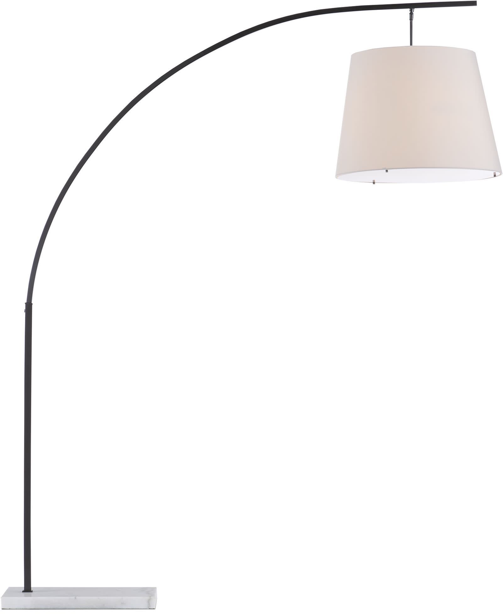 Photos - Chandelier / Lamp Arc International Currey and Company 8000-0127 Cloister 2 Light 87" Tall Arc Floor Lamp Oil Rubbed Bronze / White Lamps Floor Lamps 