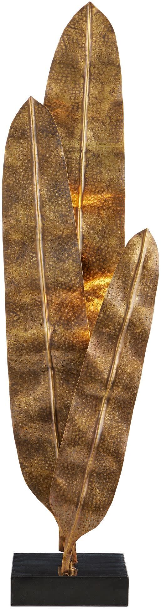 Photos - Chandelier / Lamp Currey and Company 8000-0164 Musa 3 Light 62" Tall Accent Floor Lamp Vintage Brass / Black Lamps Floor Lamps