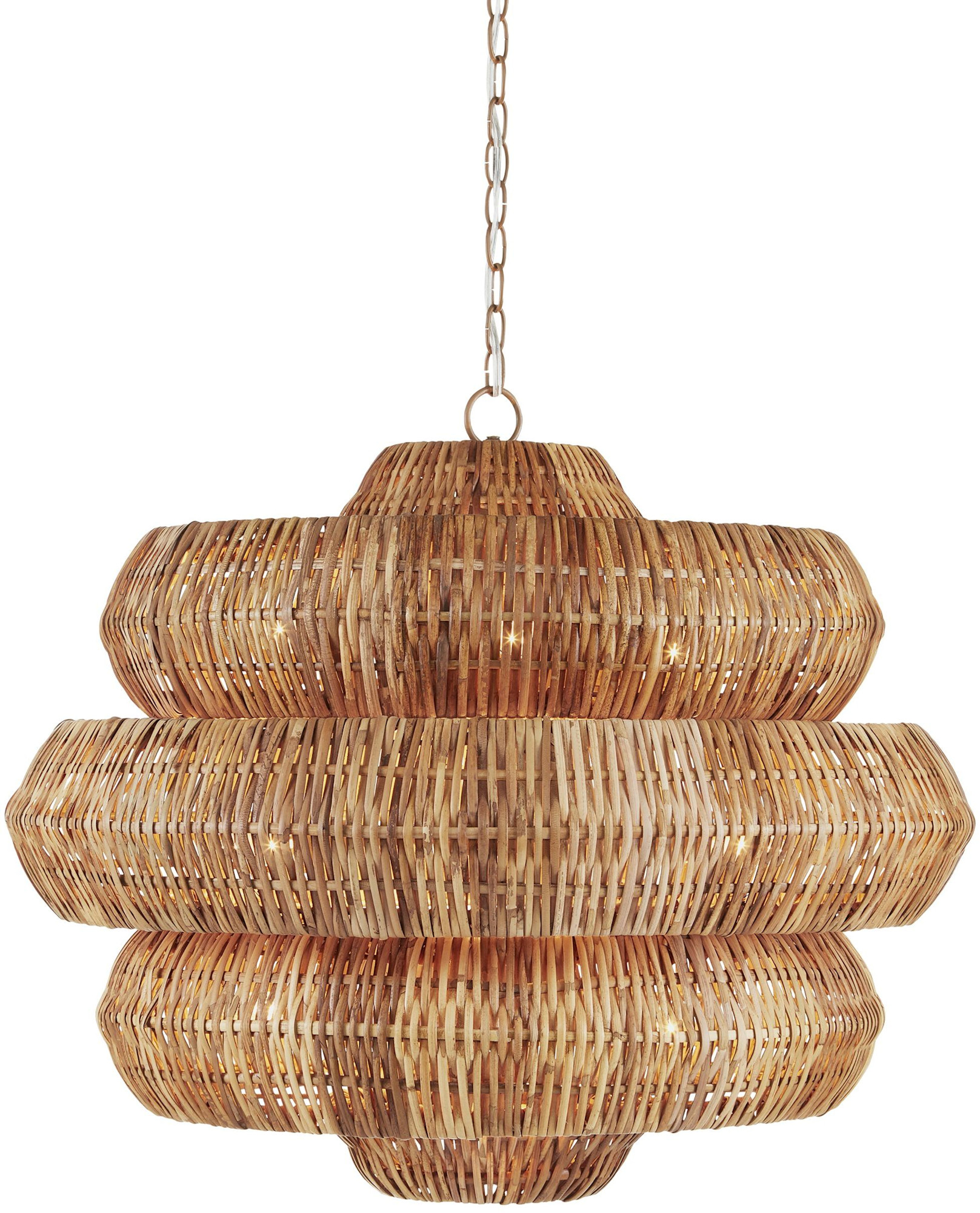 Photos - Chandelier / Lamp Wide Currey and Company 9859 Antibes 30"  9 Light 3 Tier Chandelier Khaki / Natural Indoor Lighting Chandeliers 