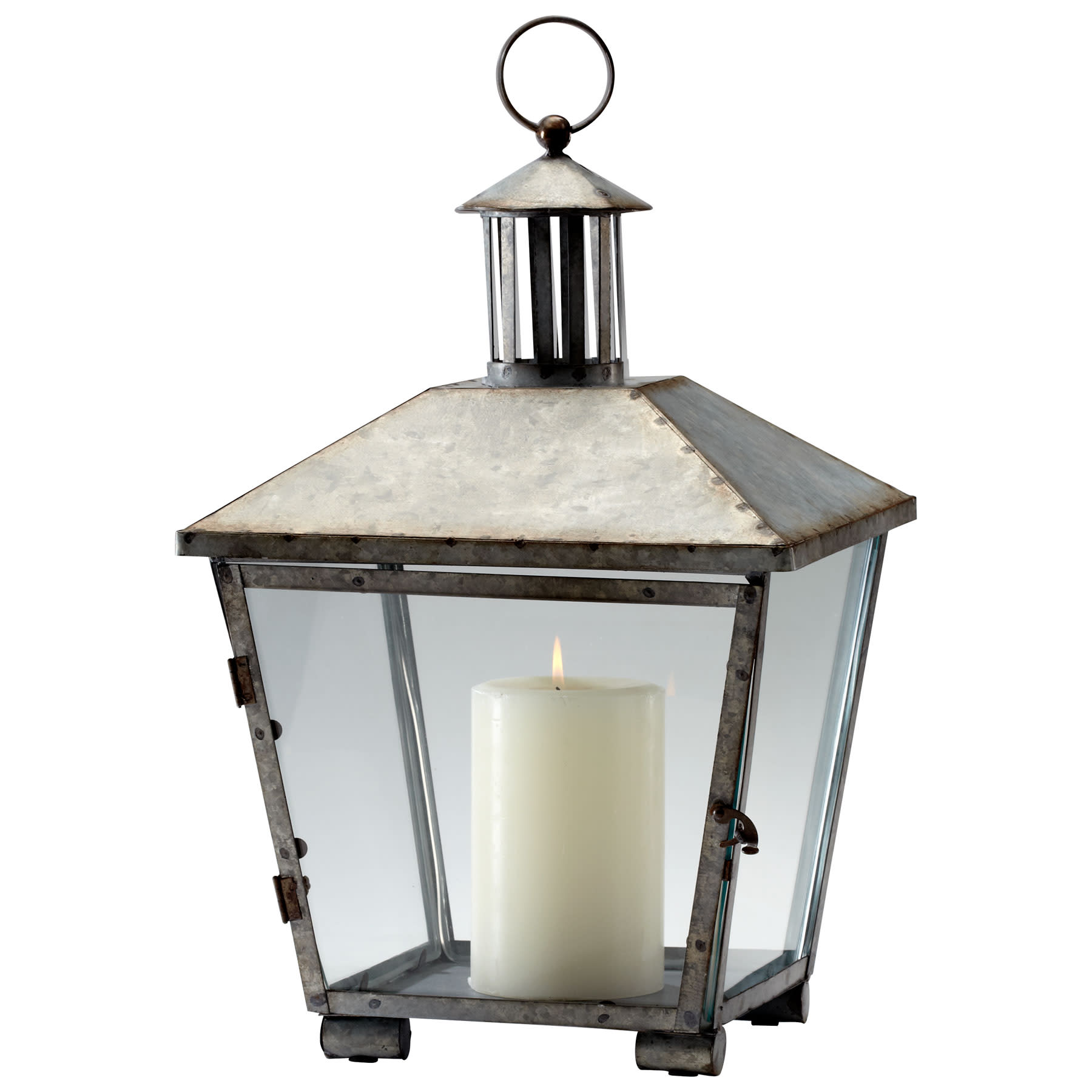 Photos - Other Decoration Delta Cyan Design 04945  Iron Lantern Rustic Iron Home Decor Accents Candle Holders 