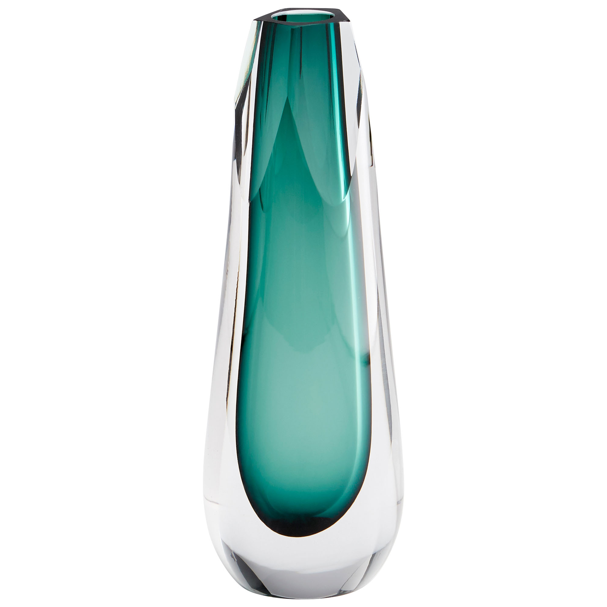 Photos - Chandelier / Lamp Cyan Design 10295 Small Galatea 10" Tall Glass Vase Green Home Decor Containers Vases