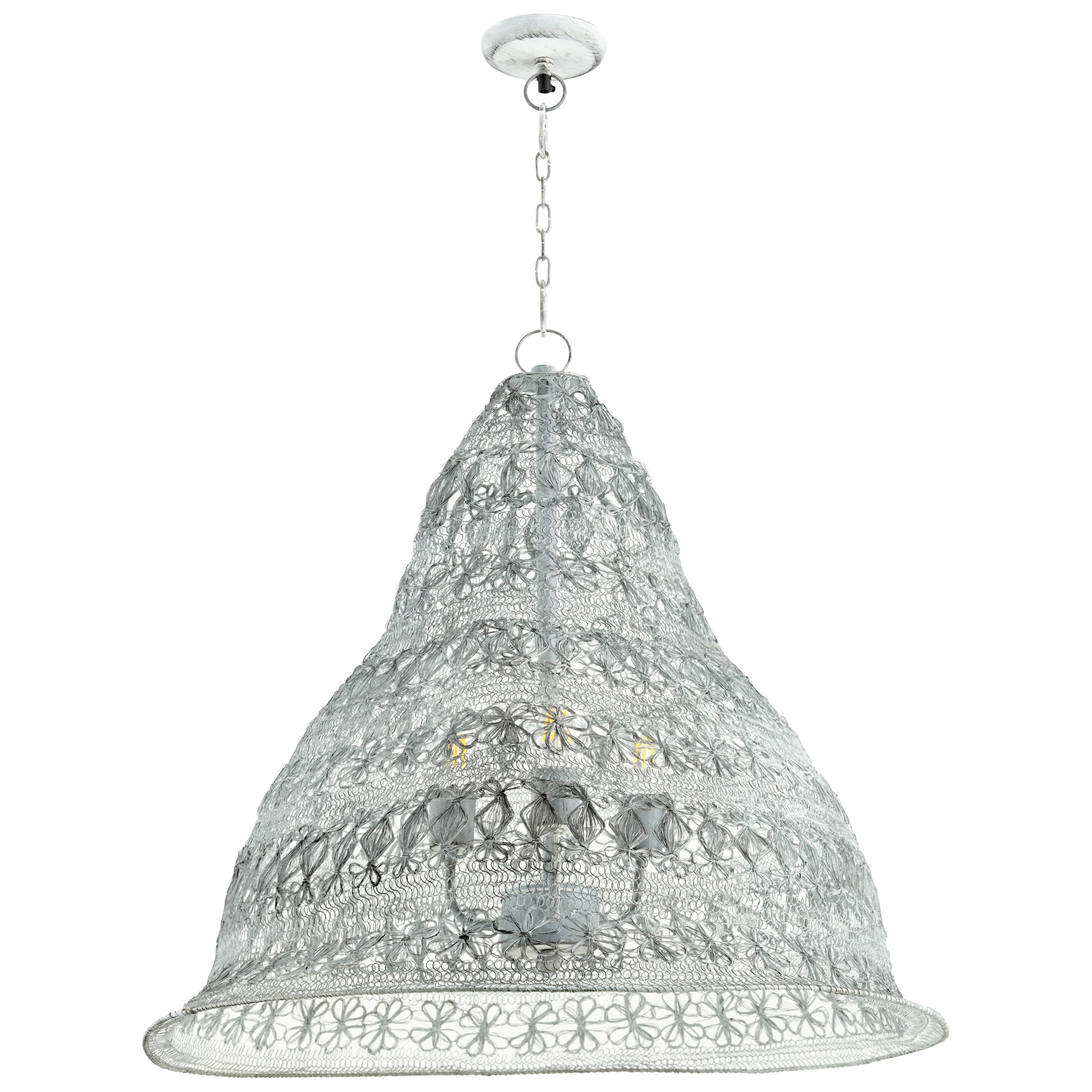 Photos - Chandelier / Lamp Cyan Design 10756 Marroni 3 Light 30" Wide Cage Pendant Graphite Indoor Lighting Pendants