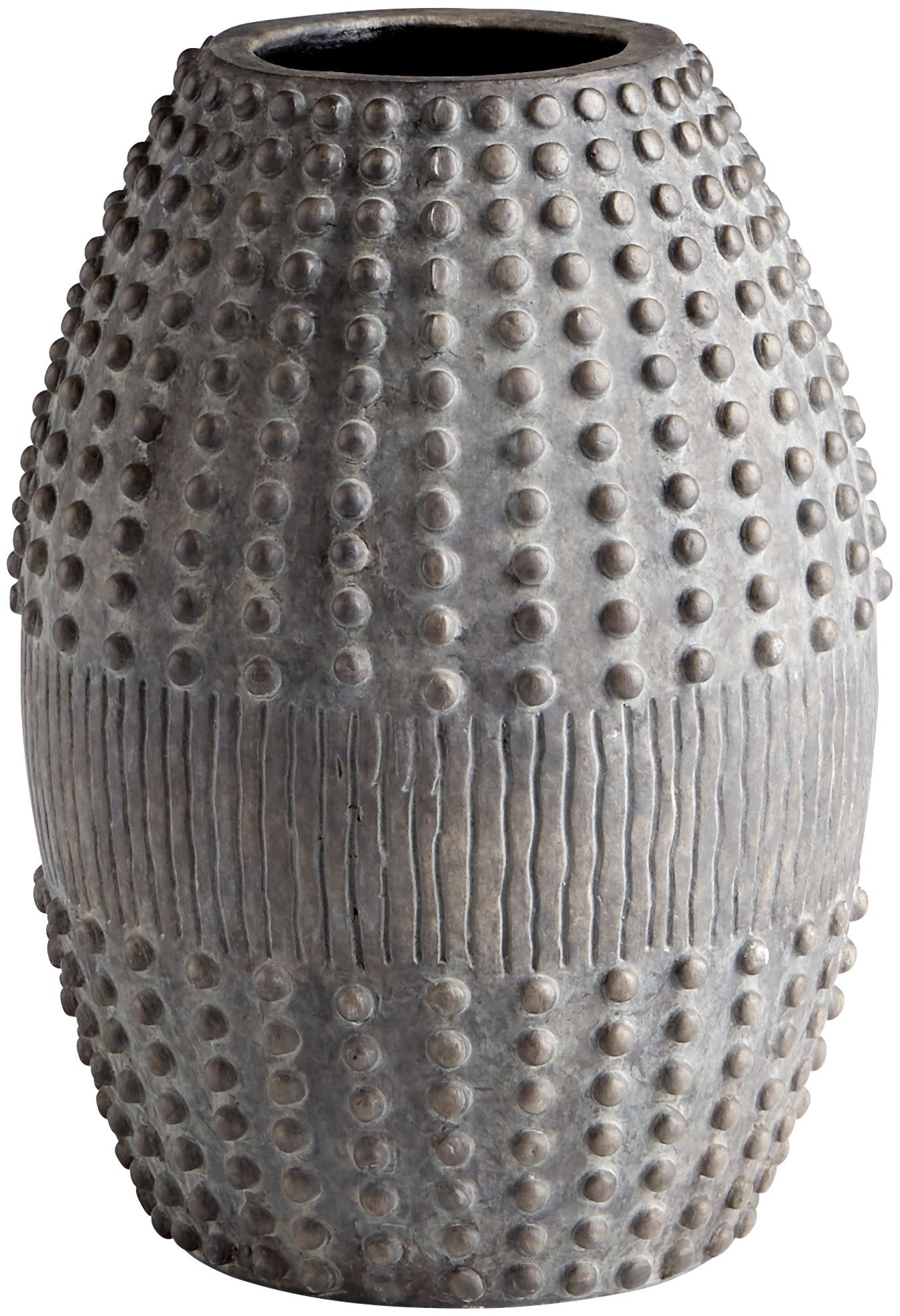 Photos - Other Decoration Cyan Design 10996 Scoria 15" Tall Ceramic Vase Gray Home Decor Containers Vases