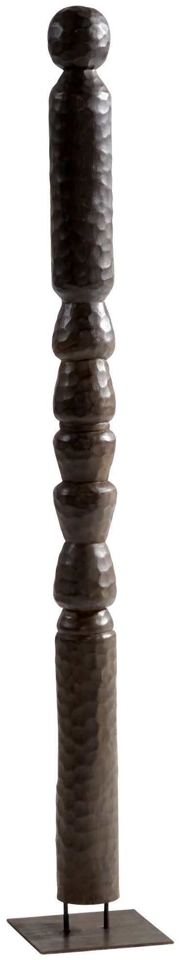 Cyan Design 11007 Kinsey 10"W x 10"D x 67-3/4"H Abstract Sculpture by J. Kent Martin Black Home Decor Wall Decor Sculptures