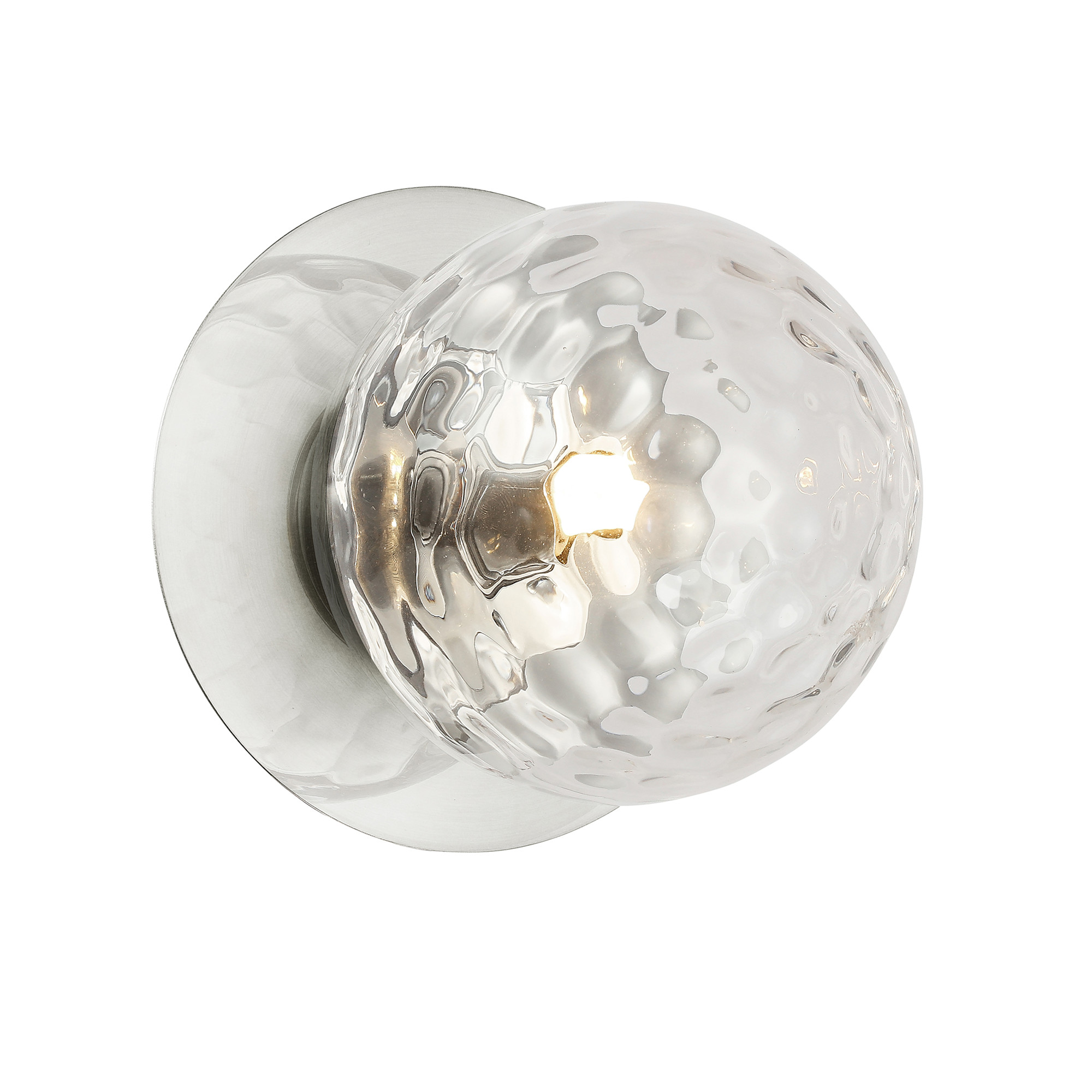 Photos - Chandelier / Lamp Clear Dainolite BUR-51W Burlat 6" Tall Wall Sconce  / Polished Chrome Indoor Lighting Wall Sconces BUR-51W-PC-CL 