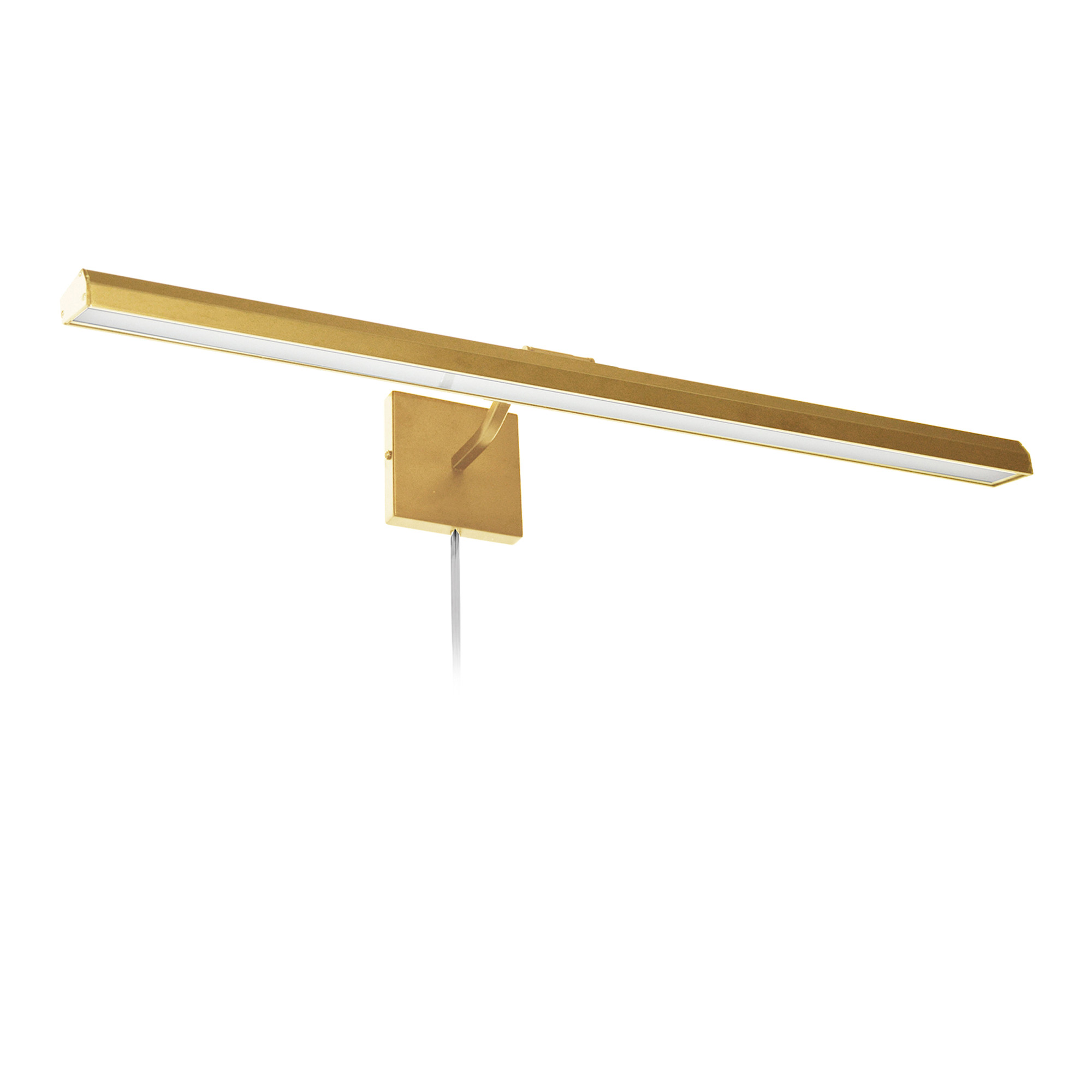 Photos - Chandelier / Lamp Wide Dainolite PIC222-32LED Leonardo 32"  LED Plug-In Picture Light Aged Brass Indoor Lighting Picture Lights PIC222-32LED-AG 