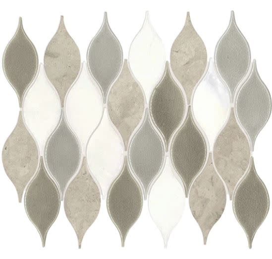 Daltile Lumia 10" x 13" Smooth Solid Mosaic Wall or Floor Tile - Sold by Sheet - DA31LUMIAMS1P