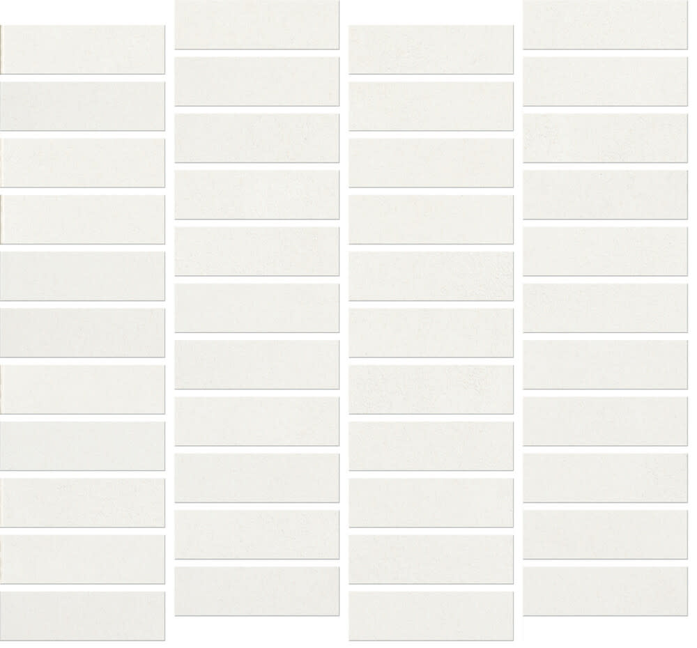 Daltile RCOSMS1P2 RIGID CLAY DEFEND Powered by MICROBAN - 1" x 3" Rectangle Brick Floor and Wall Mosaic Tile - Matte Ceramic Visual - Sold by Sheet