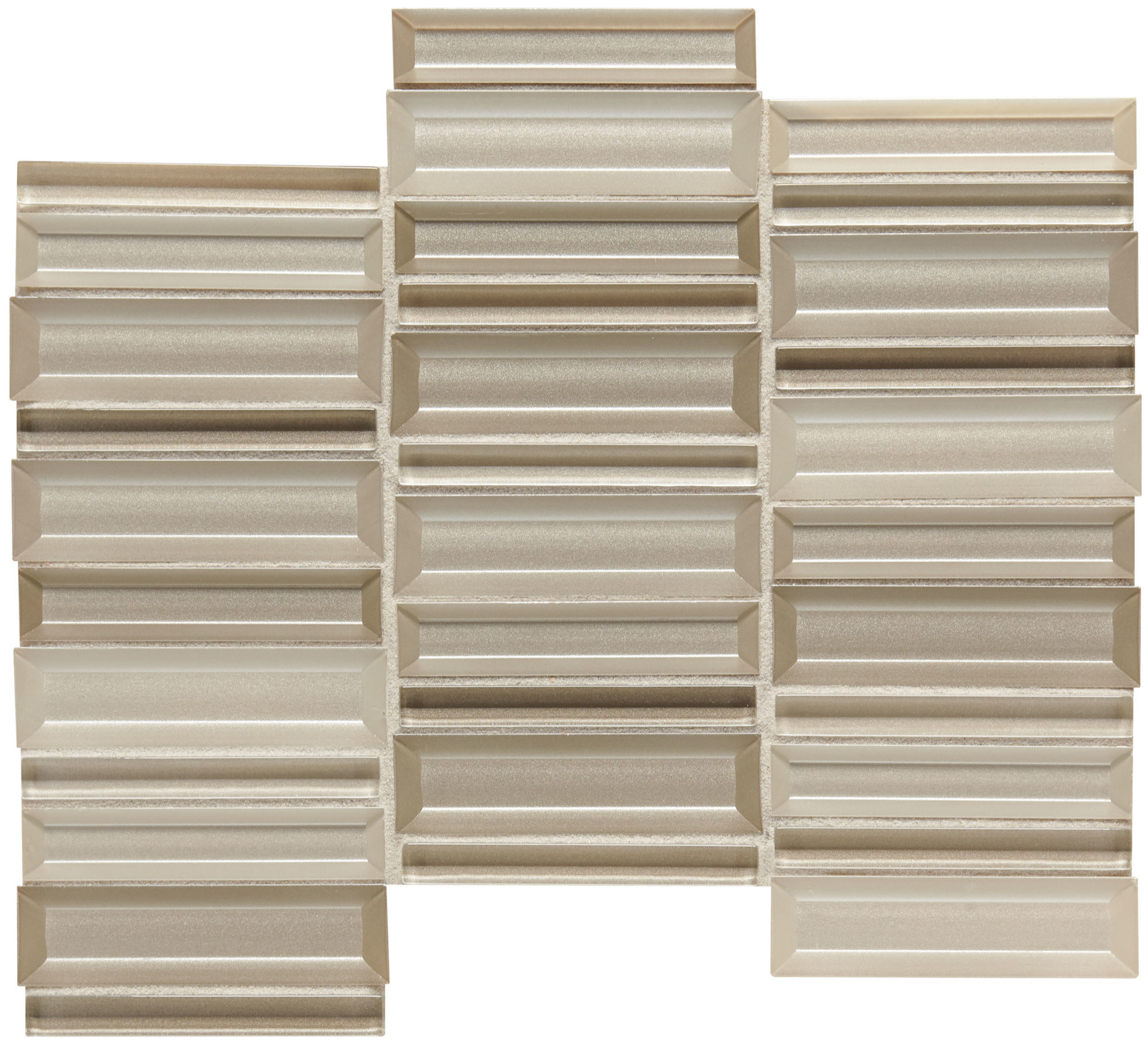 Daltile CW14MSP Cascading Waters - 11" x 12" Rectangle Wall Tile - Glossy Visual - Sold by Sheet (0.8 SF/Sheet) Shimmer Shore Flooring Tile Mosaic