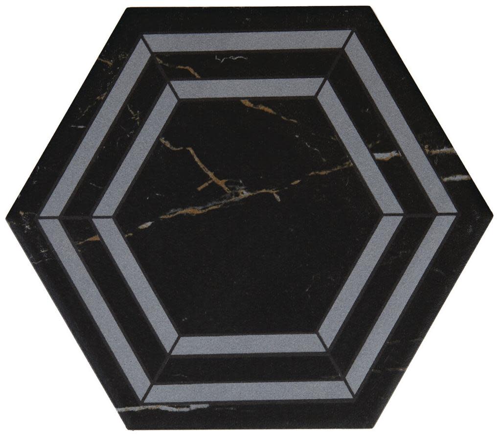 Daltile Perpetuo - 8" Hexagon Floor and Wall Tile - Matte Visual - Sold by Carton (9.37 SF/Carton) - PT268HEXDECO1P2