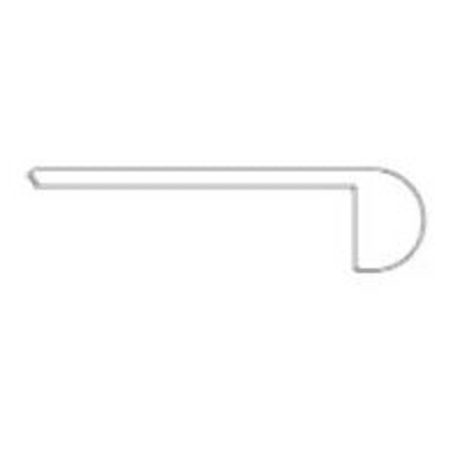 Daltile RKXTP1224C6MT Rekindle - 24" x 12" Matte Porcelain Grout Tile Coping - Sold by Piece White Flooring Accessories and Parts Tile Accessories